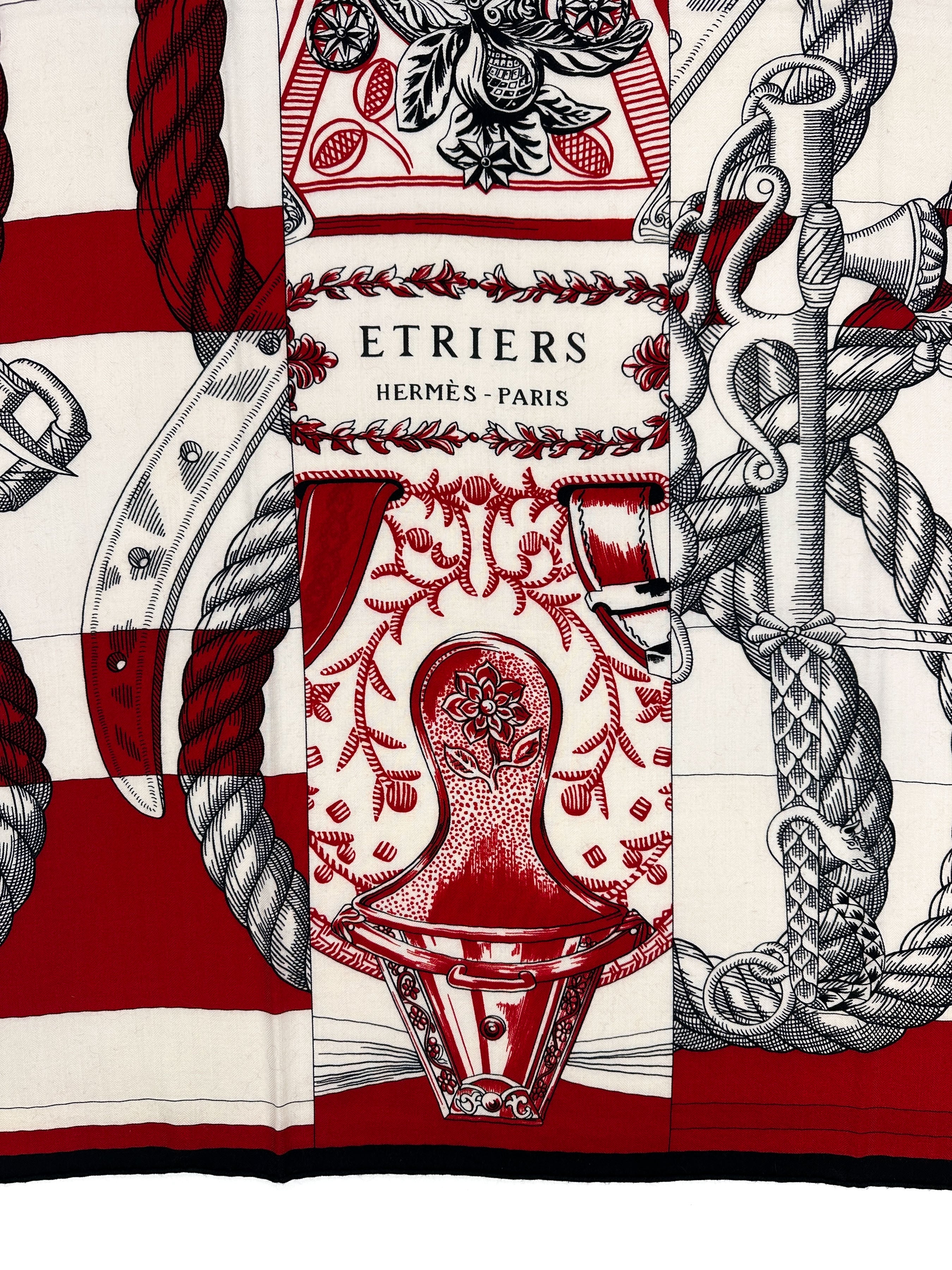 Hermès Cavalleria D'Etriers Cashmere Silk 140