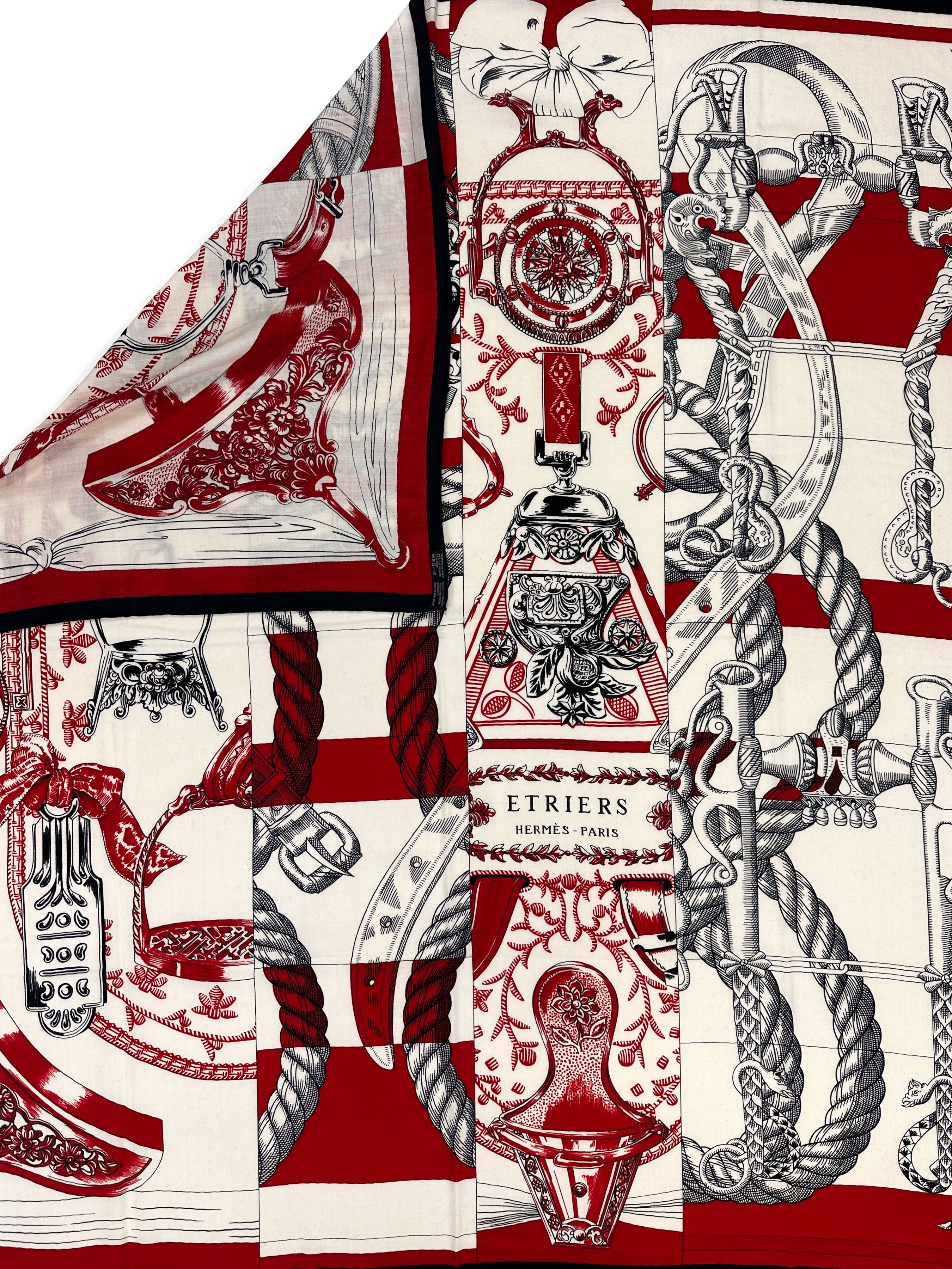 Hermès Cavalleria D'Etriers Cashmere Silk 140