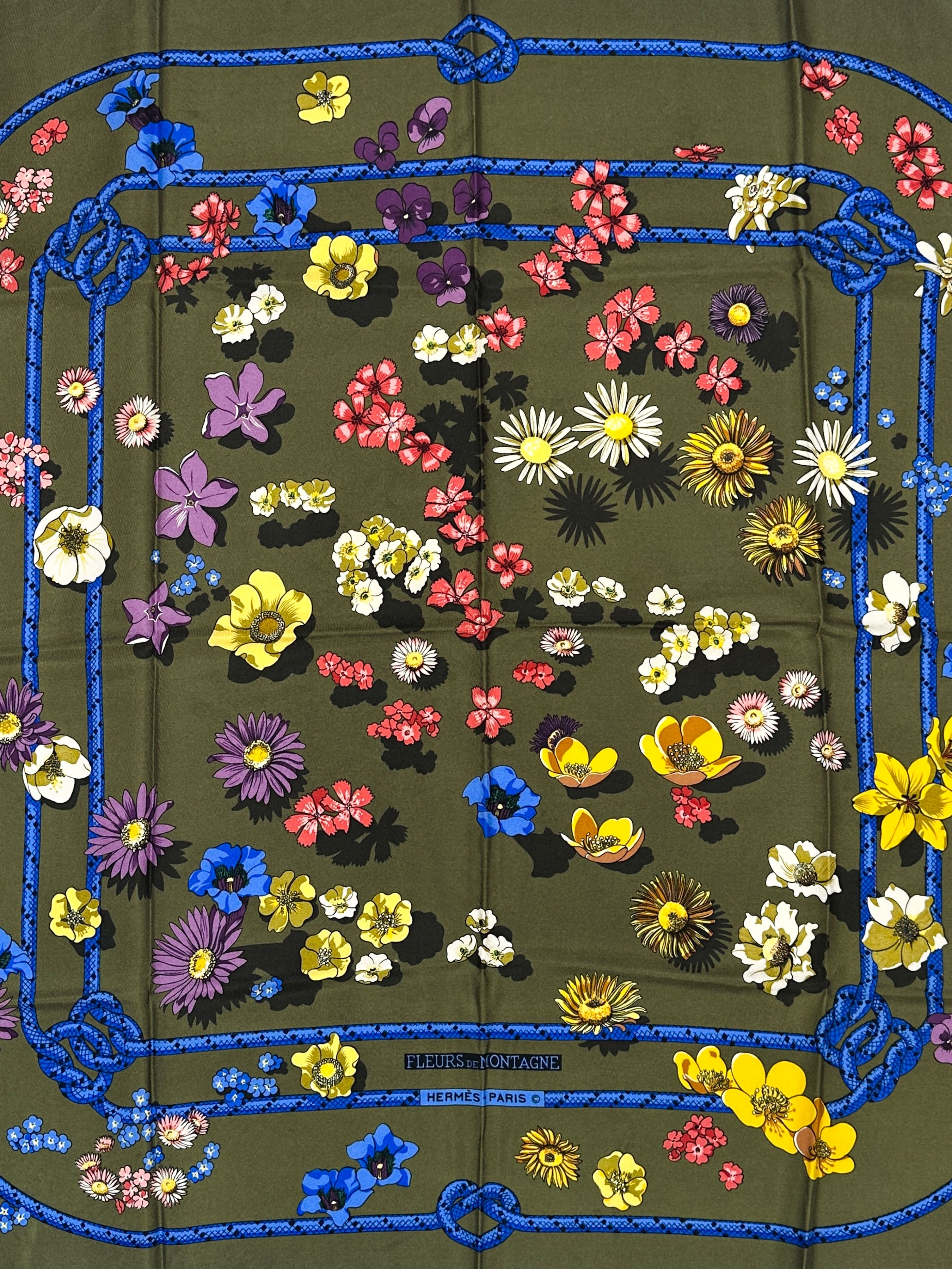 Hermès Fleurs de Montagne 90