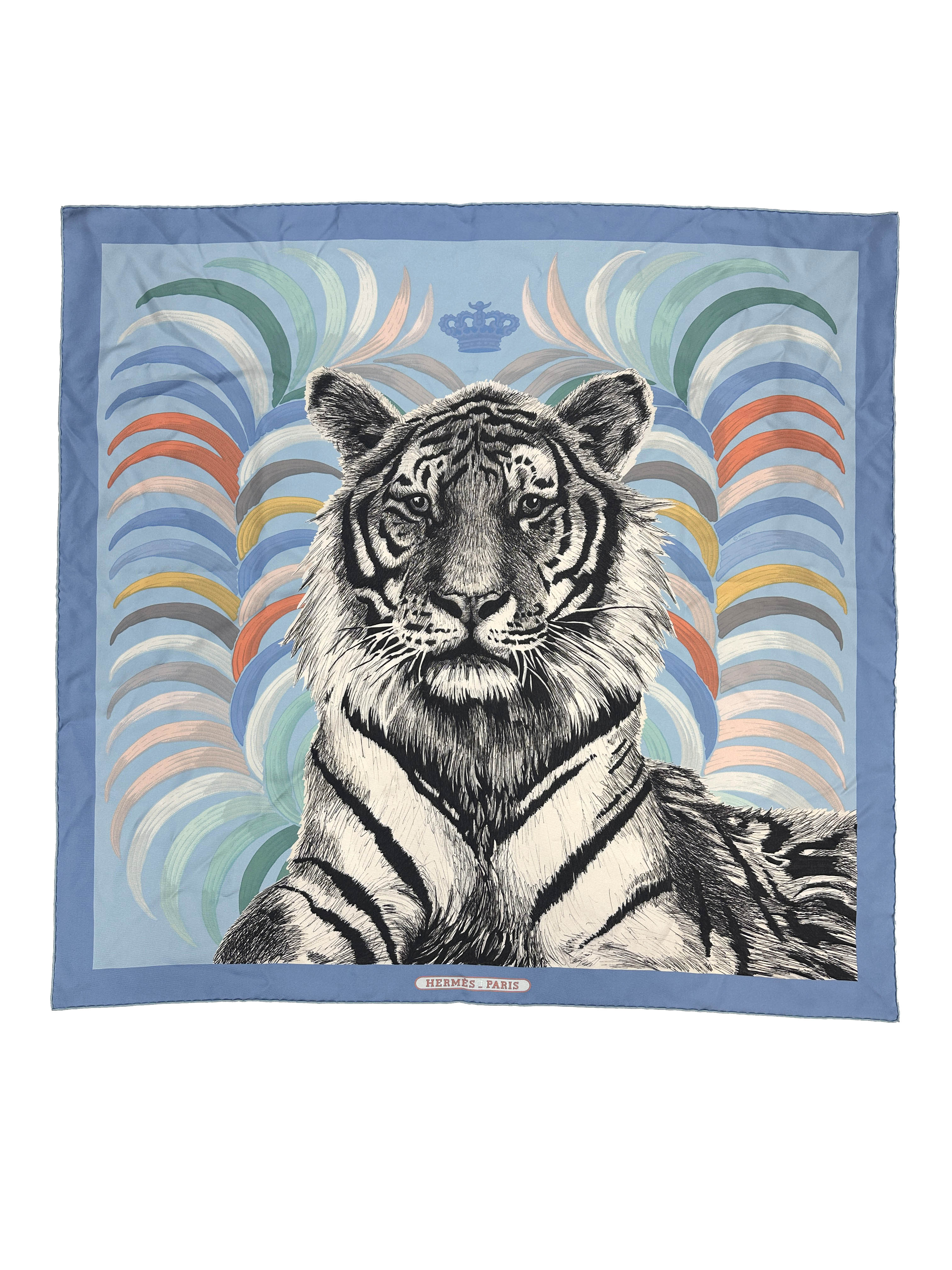 Hermès Tigre Royal Double Face 90