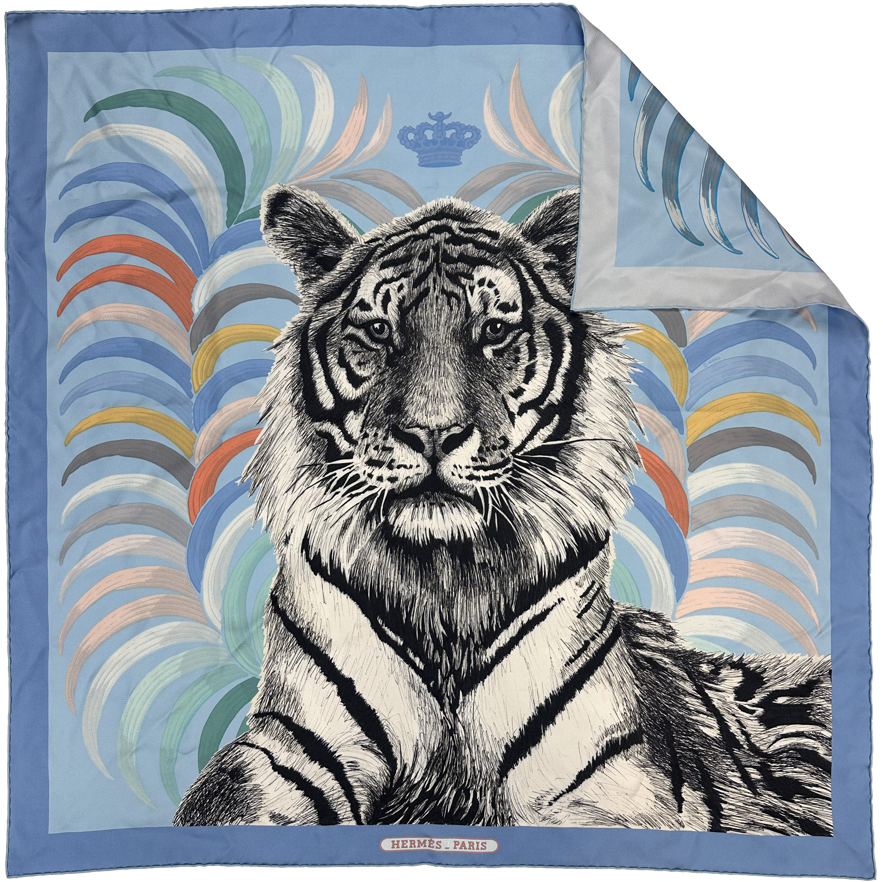 Hermès Tigre Royal Double Face 90