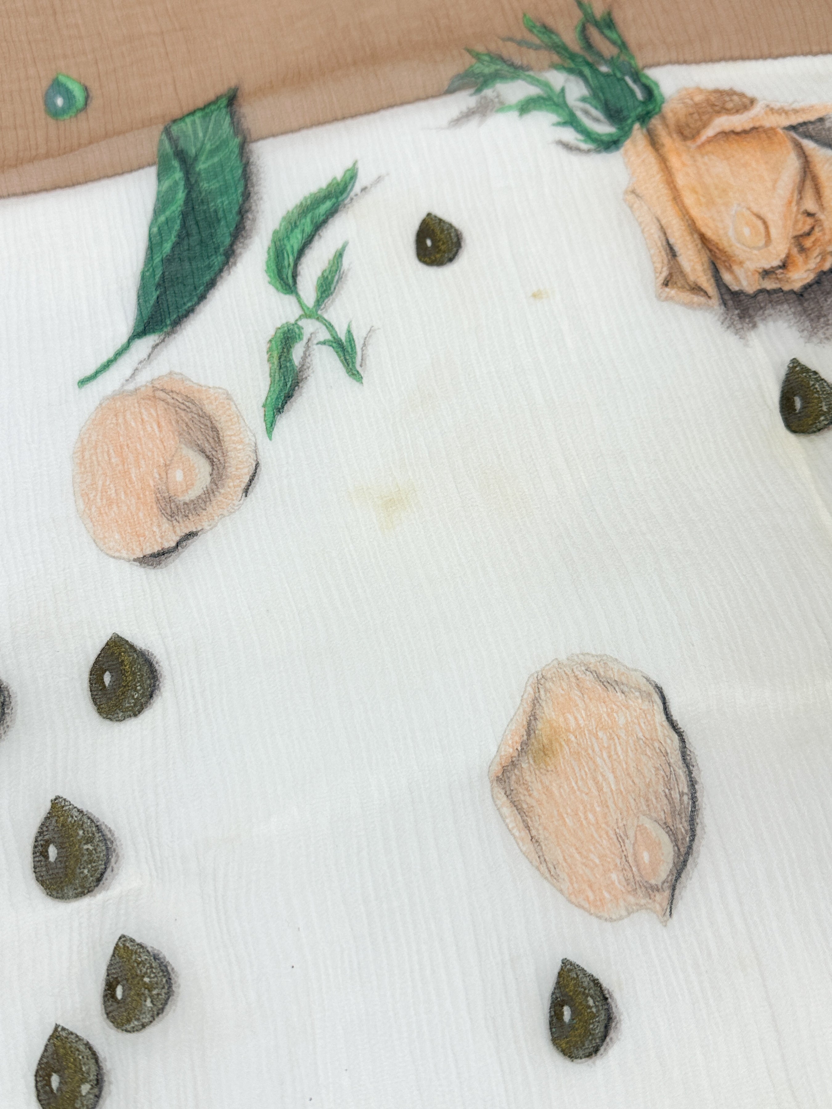 Hermès La Rosée 90 Crinkle Mousseline 140