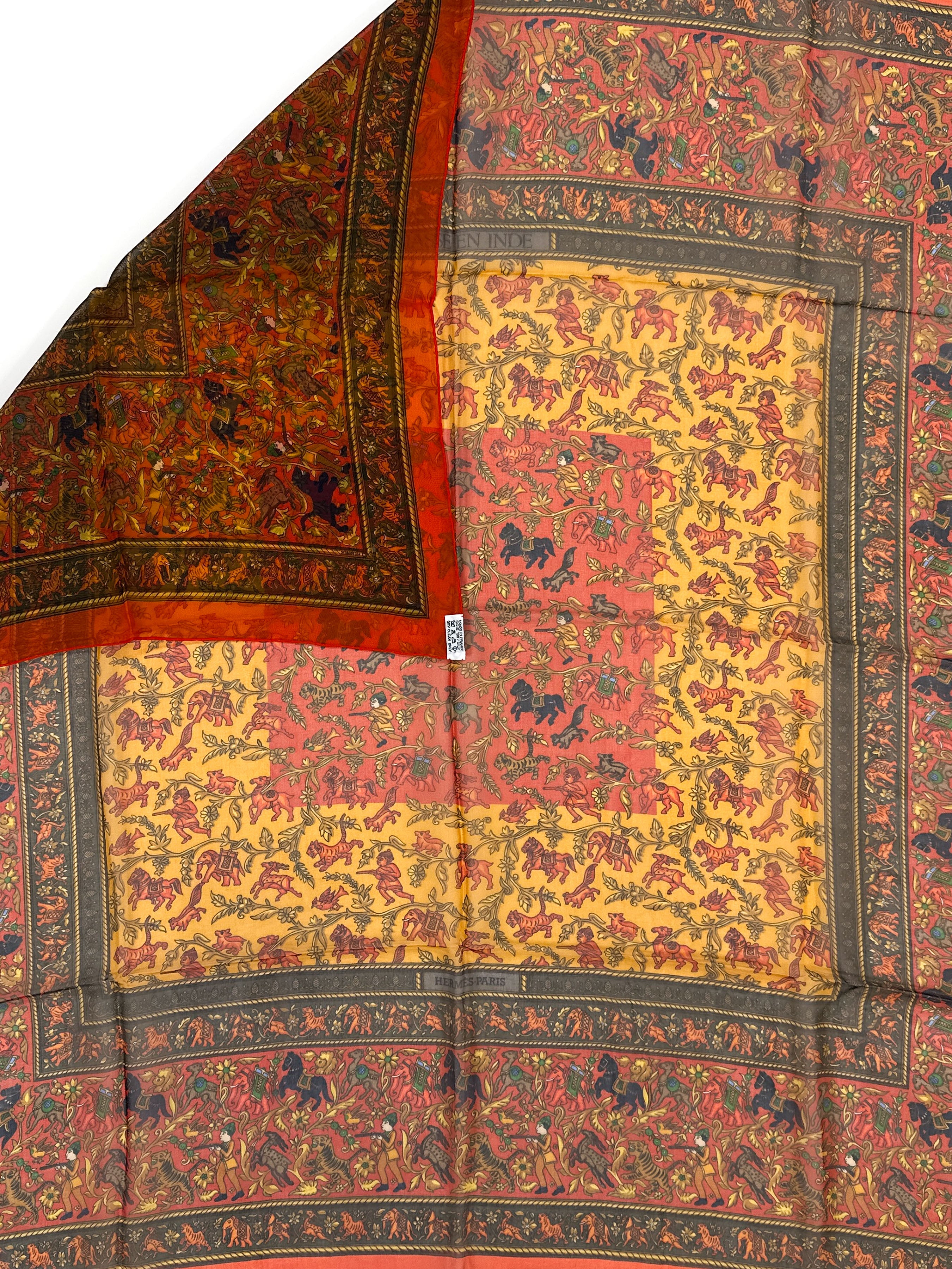 Hermès Chasse en Inde Mousseline 90