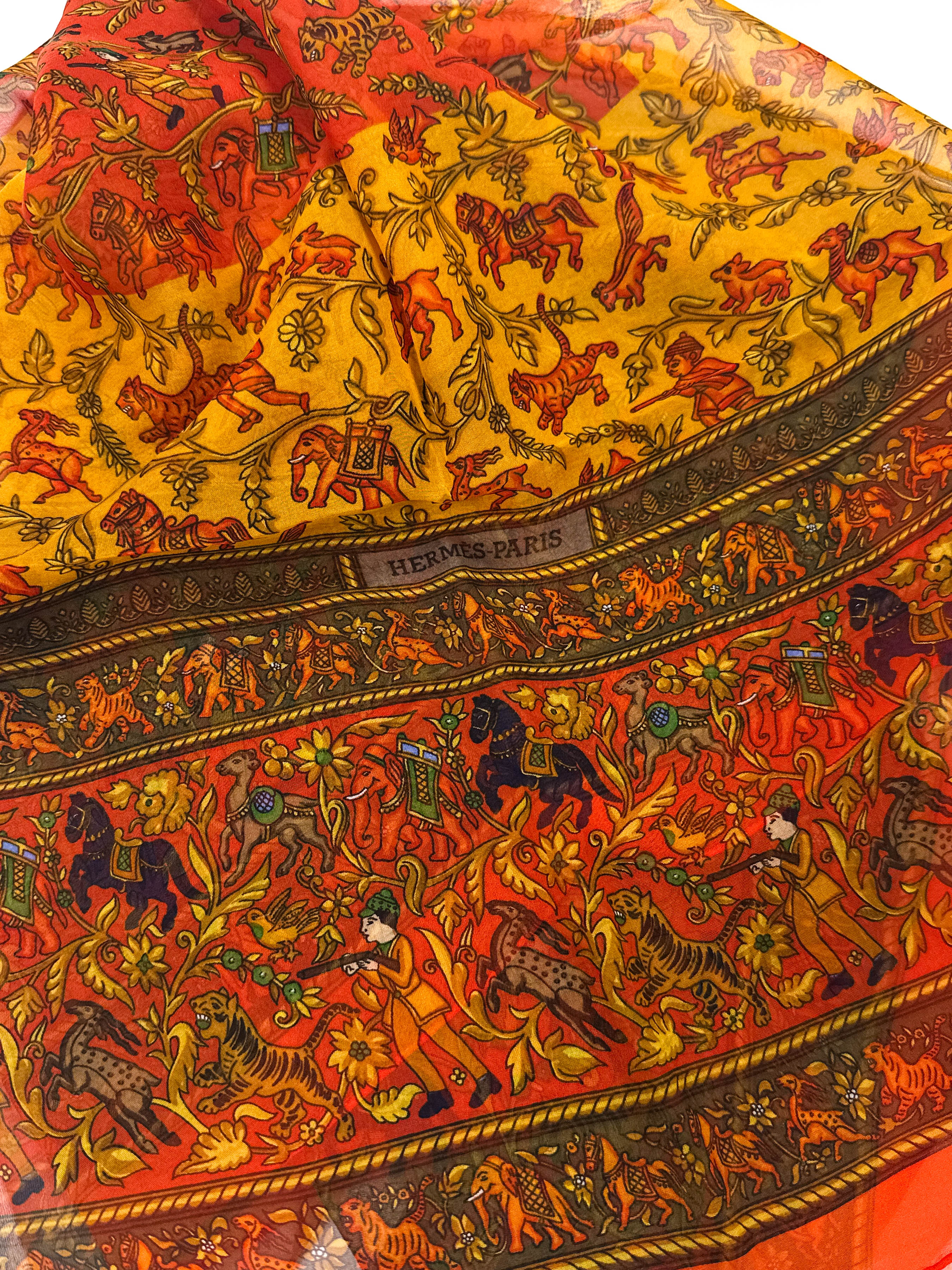 Hermès Chasse en Inde Mousseline 90