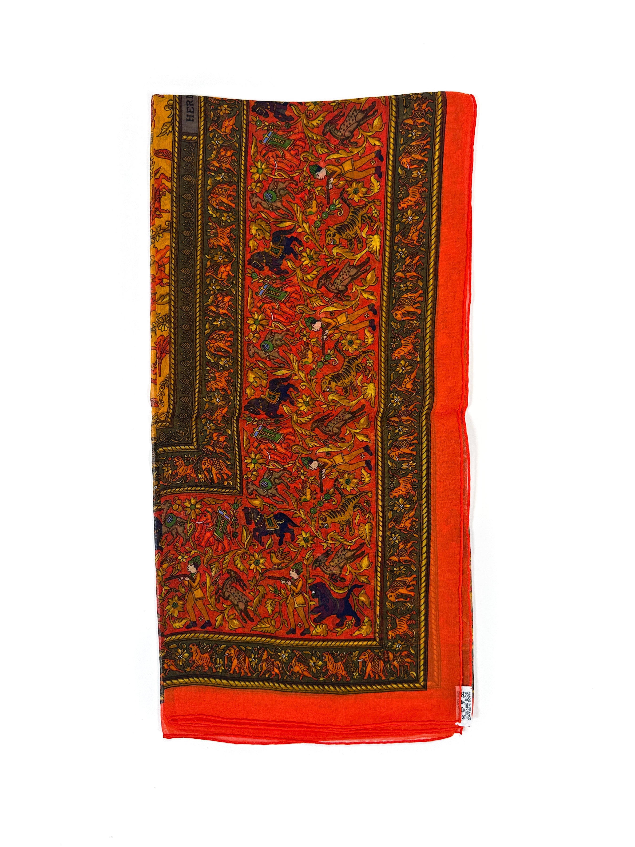 Hermès Chasse en Inde Mousseline 90