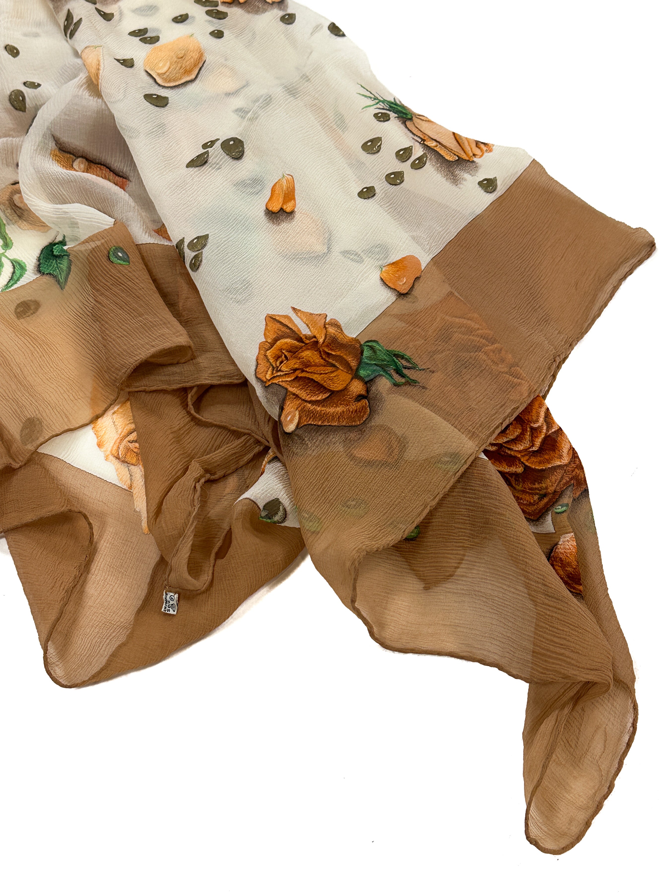 Hermès La Rosée 90 Crinkle Mousseline 140