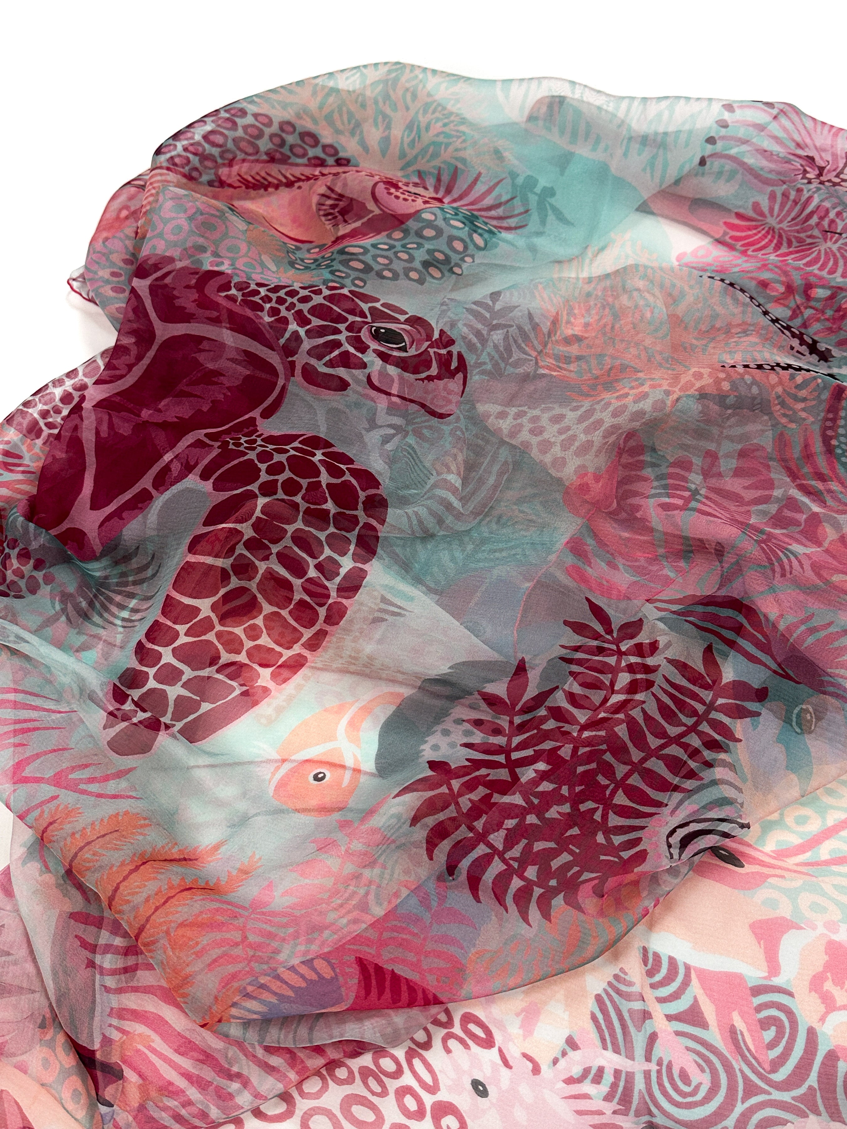 Hermès Under The Waves Mousseline 140