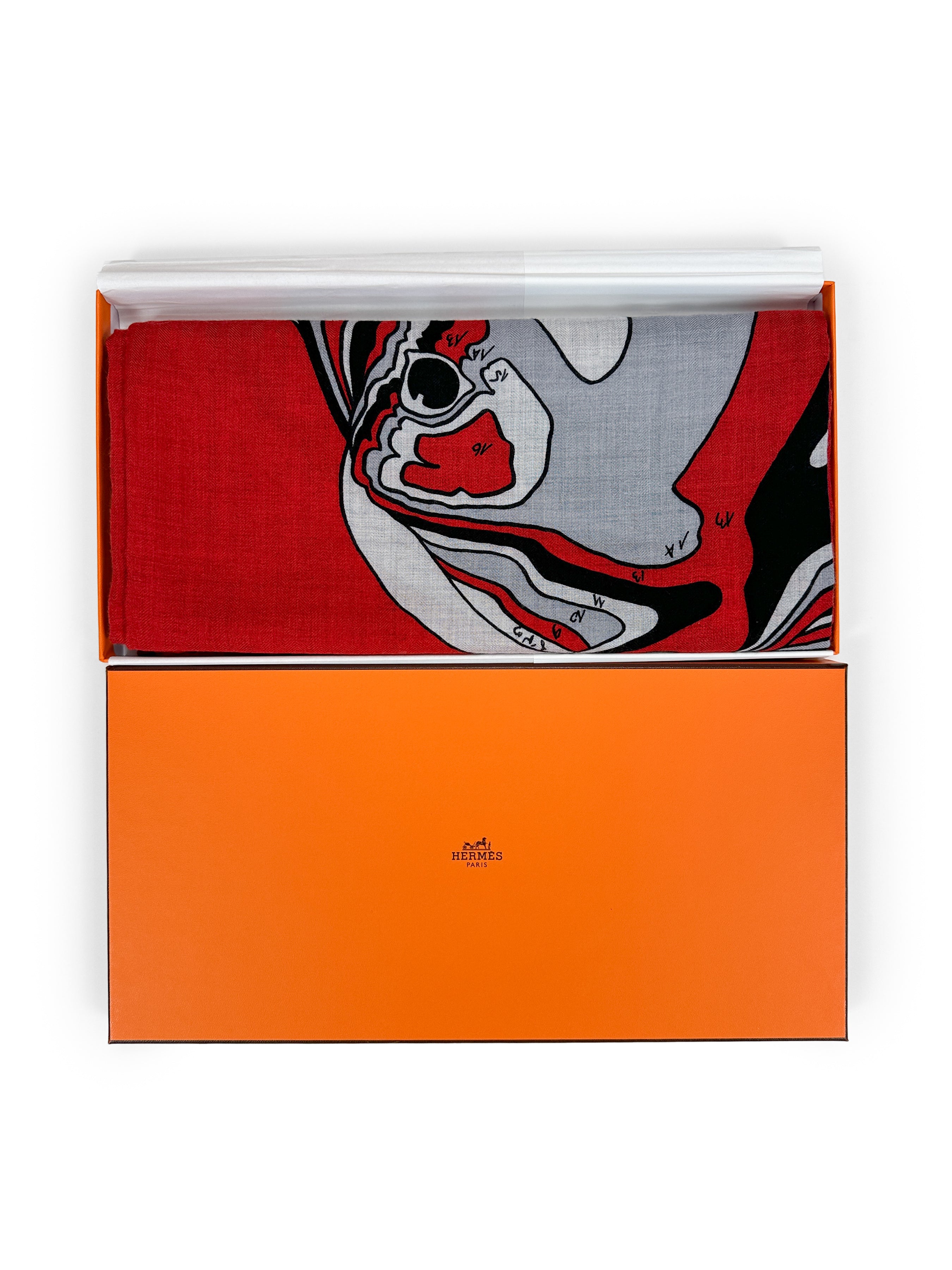 Hermès Pegase Paysage Cashmere Silk 140
