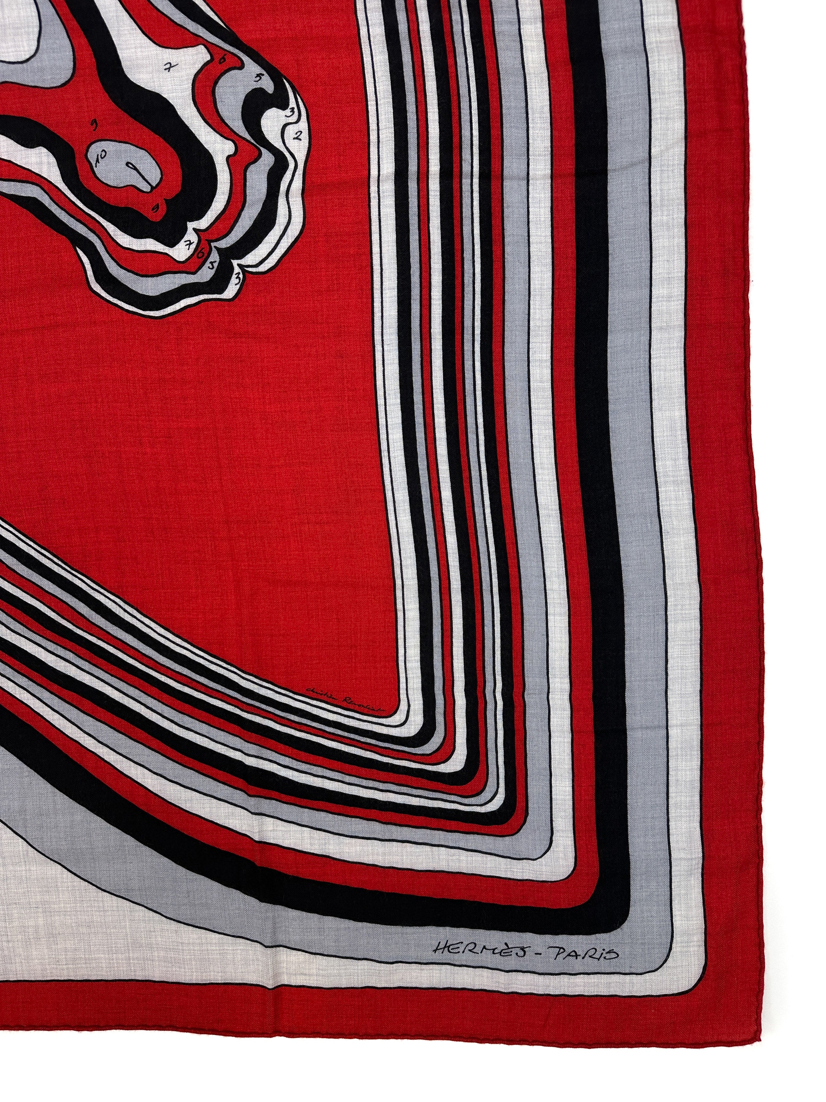Hermès Pegase Paysage Cashmere Silk 140