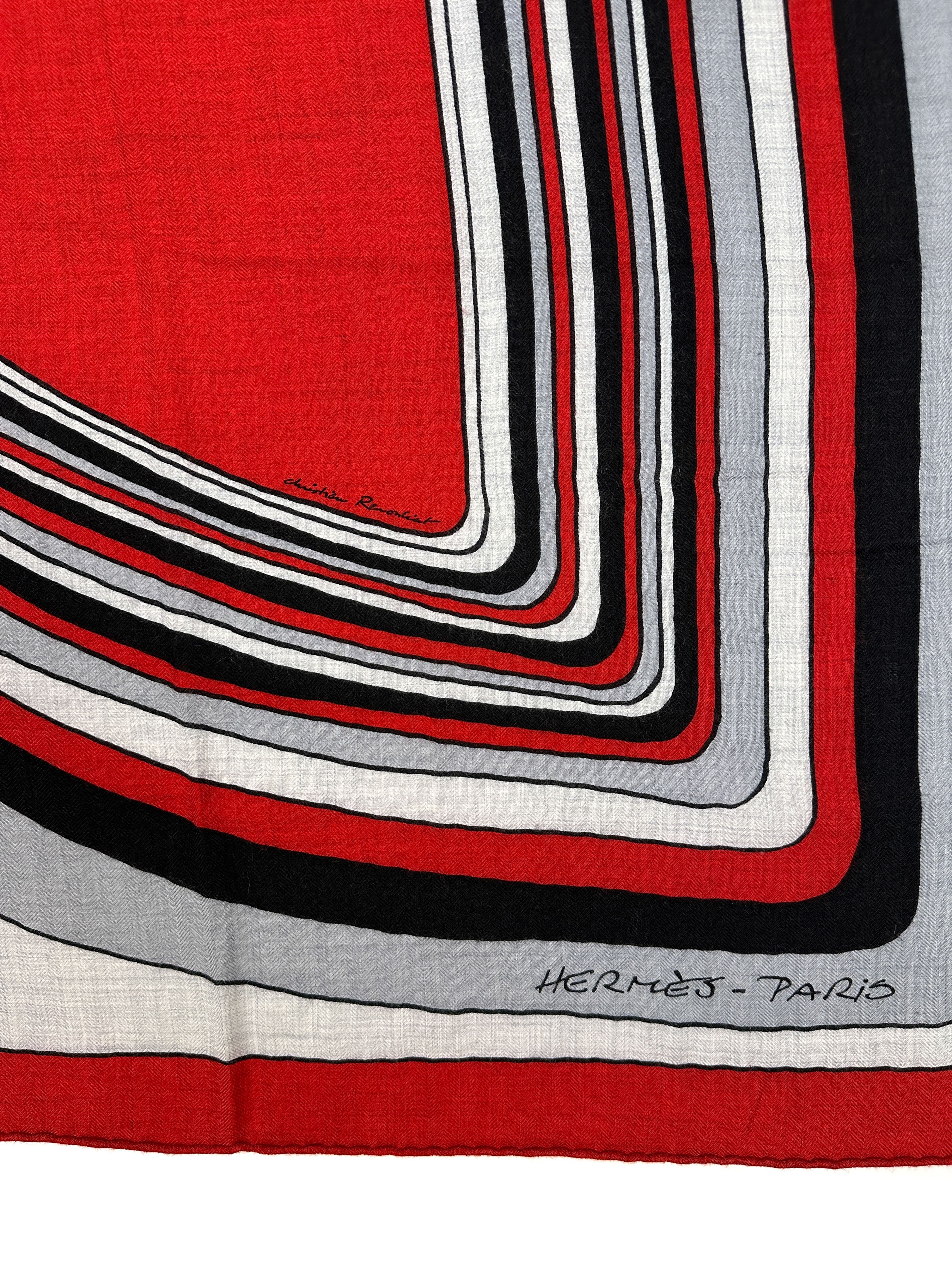 Hermès Pegase Paysage Cashmere Silk 140