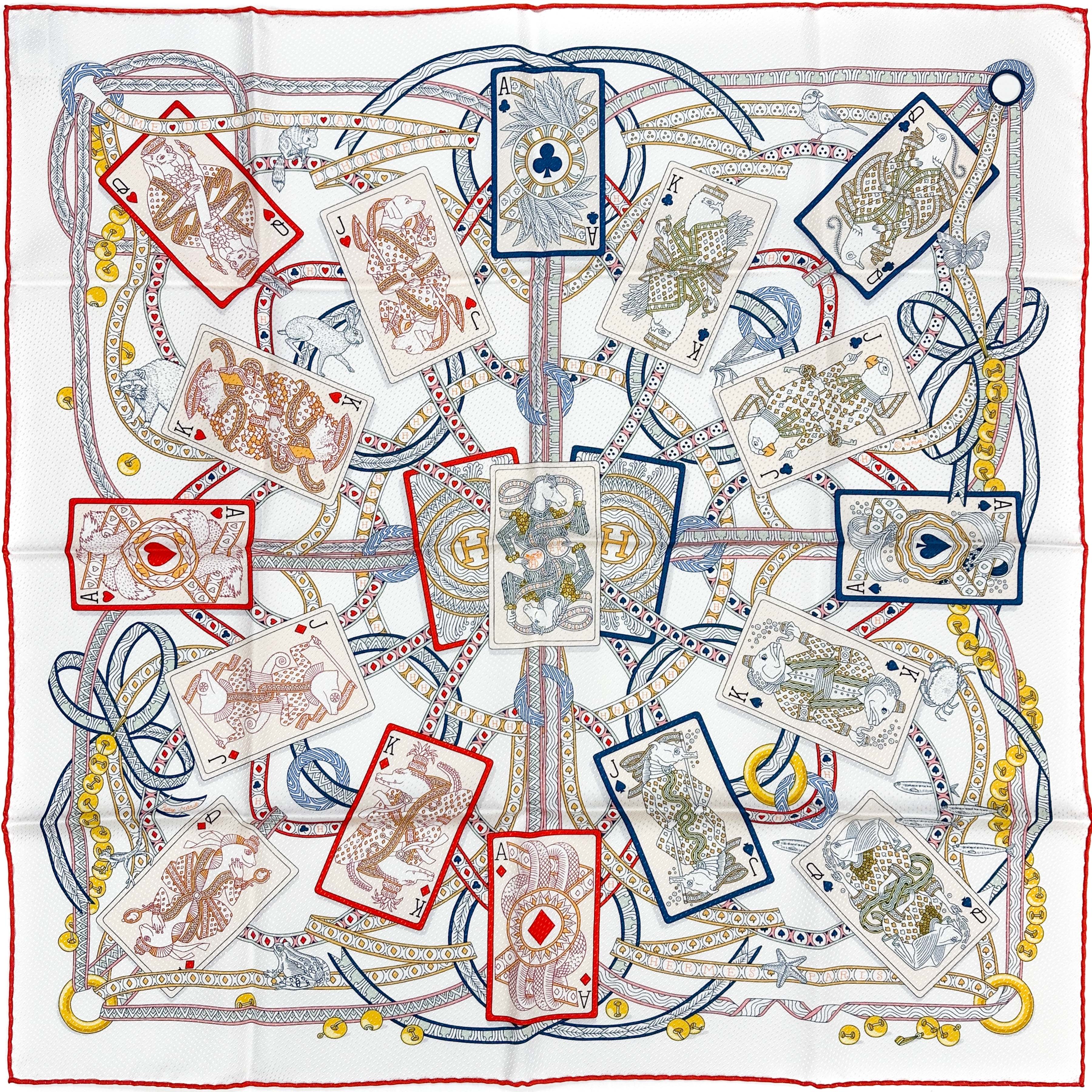 Hermès Dame de Coeur Jacquard With Single Eyelet 70