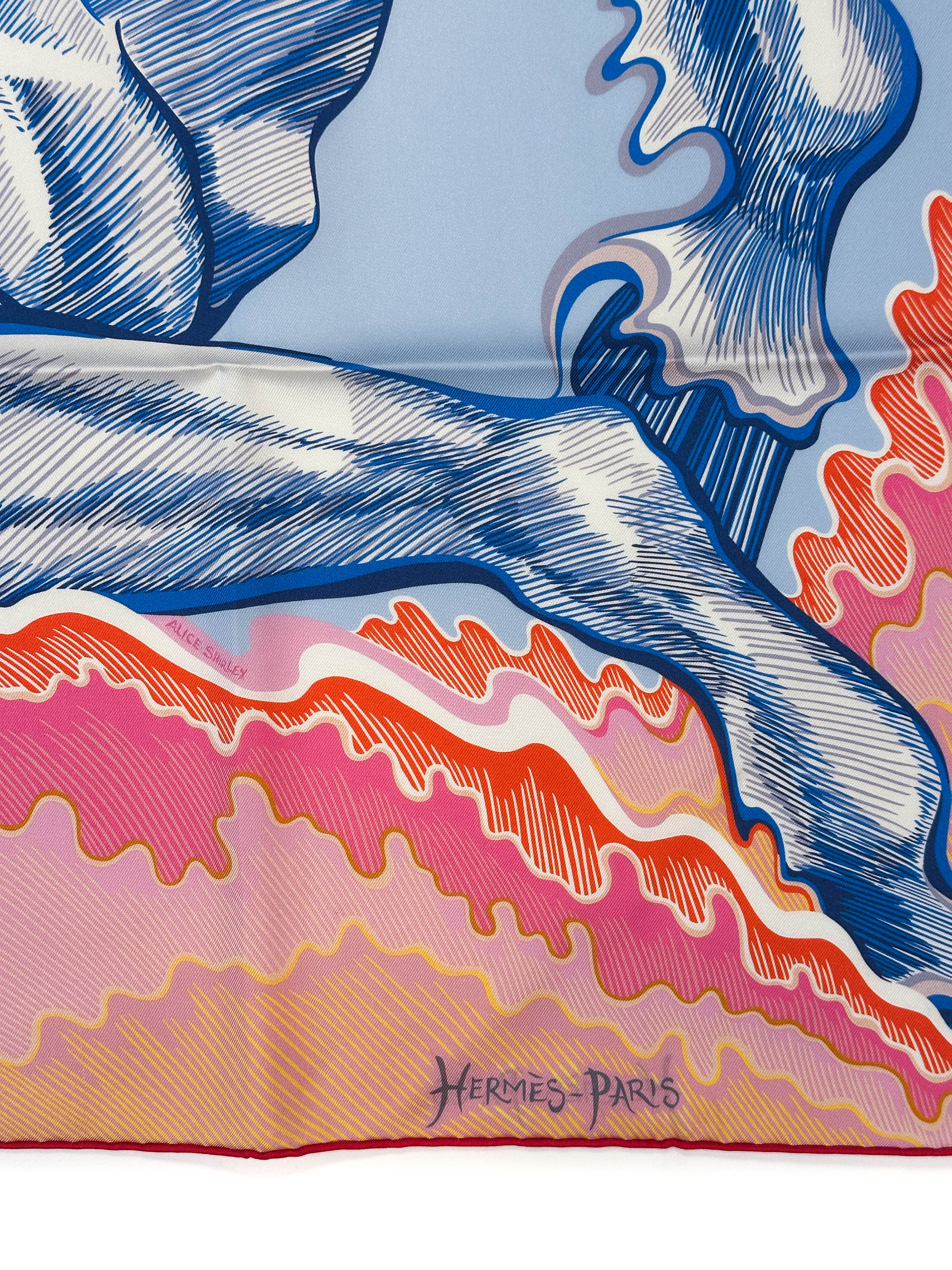 Hermès Cheval Sirene Double Face 90