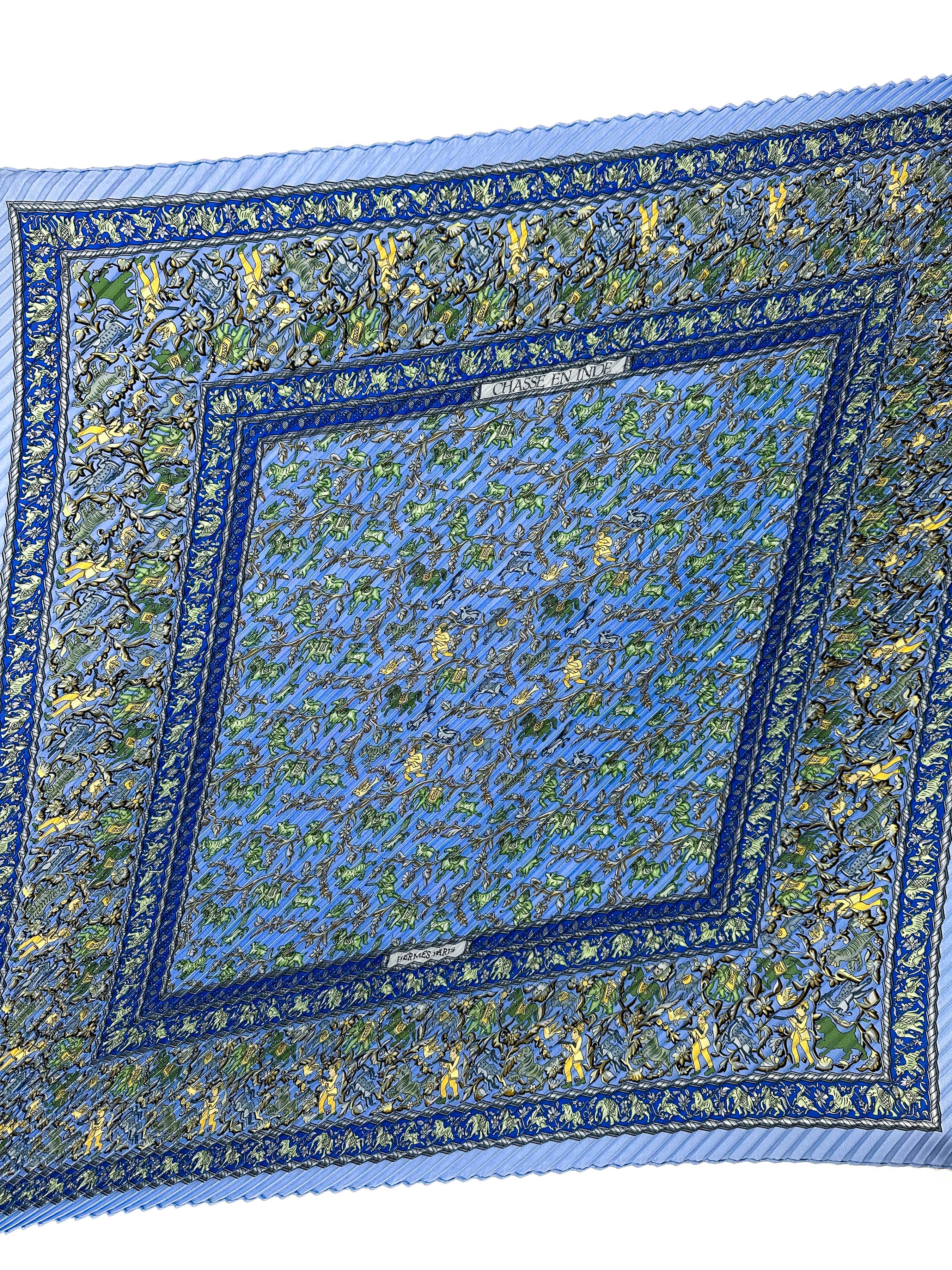 Hermès Chasse en Inde Plissé 90
