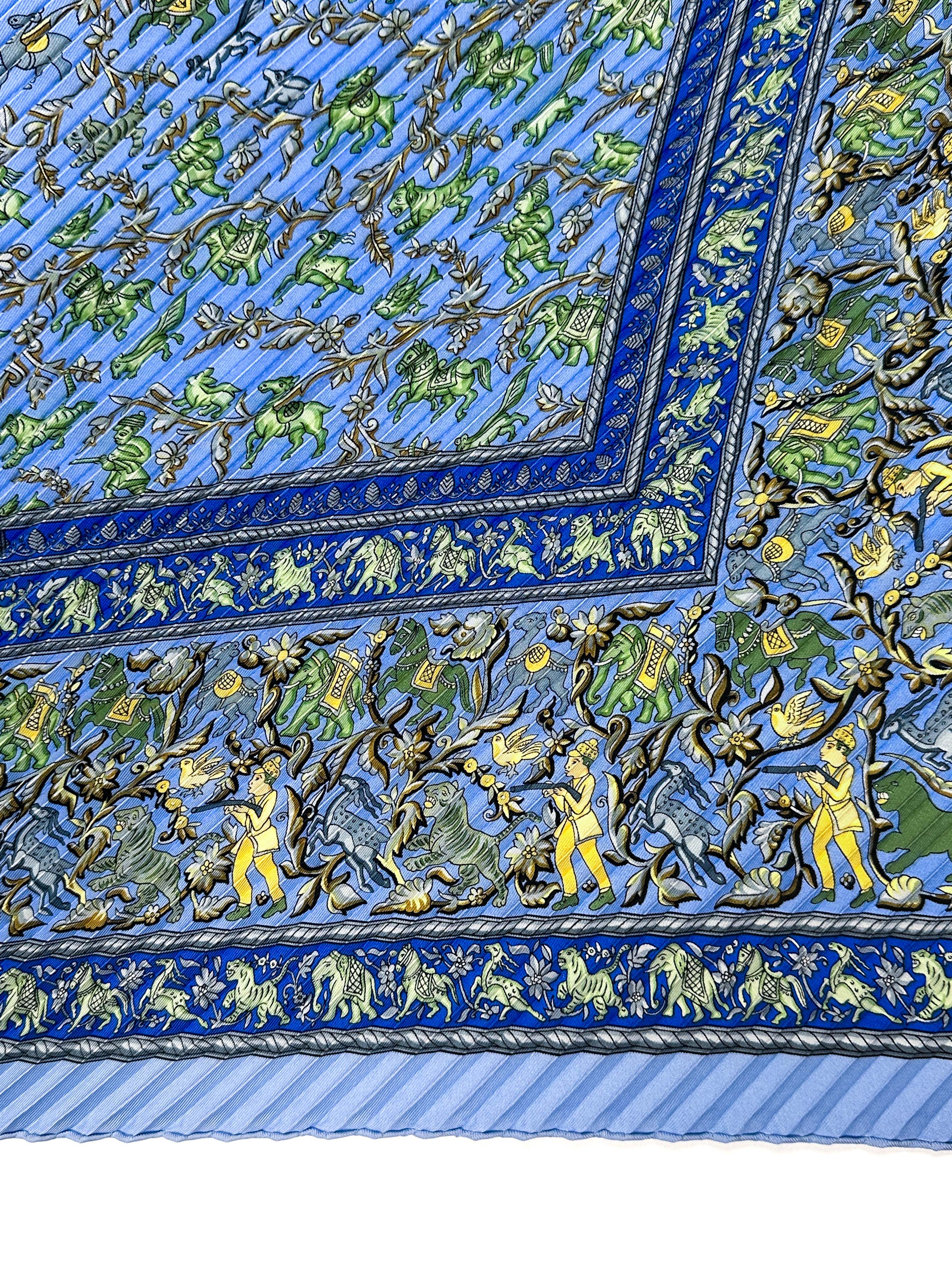 Hermès Chasse en Inde Plissé 90