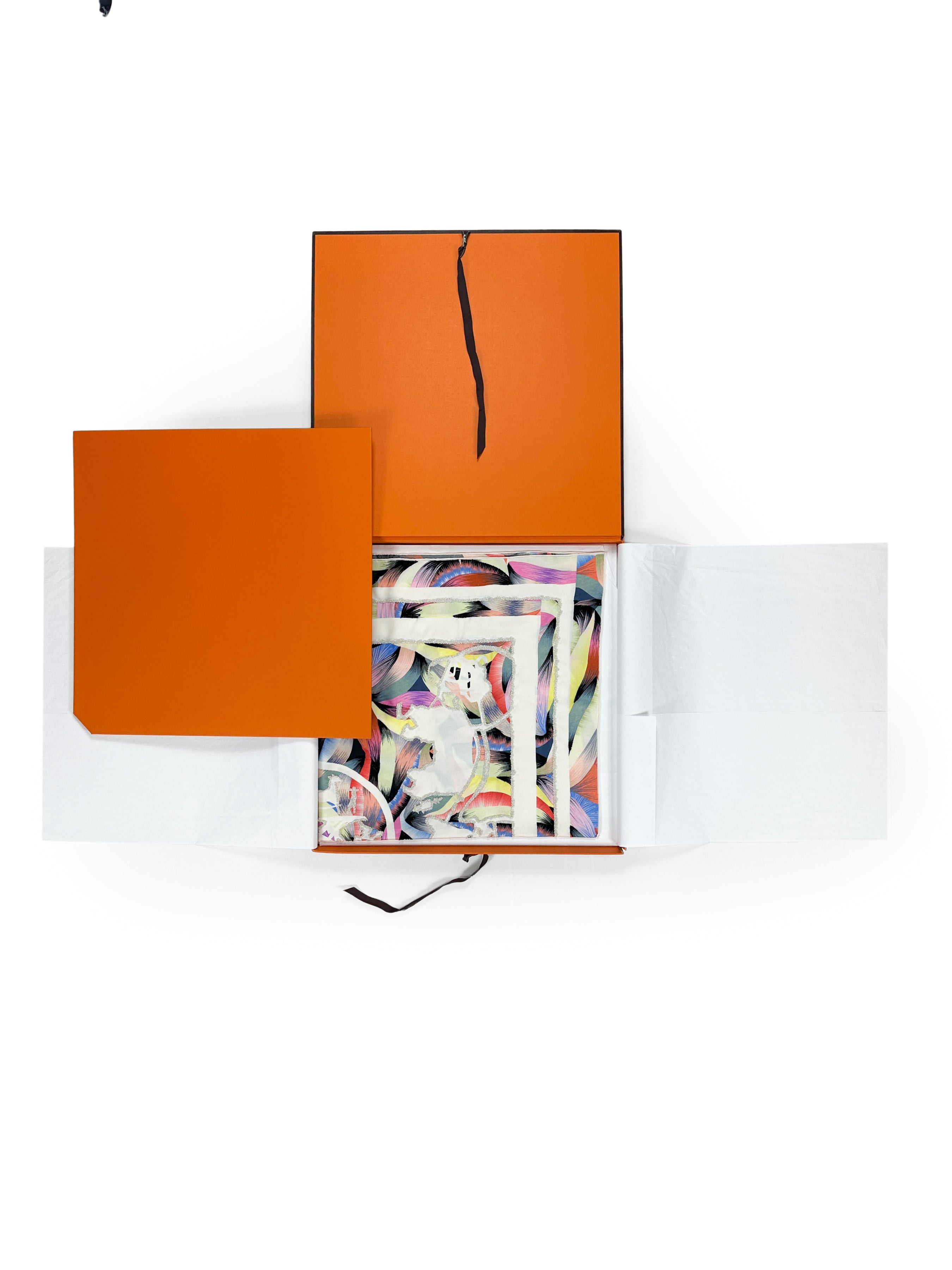 Hermès Ex-Libris Marble Exceptional Beaded 90