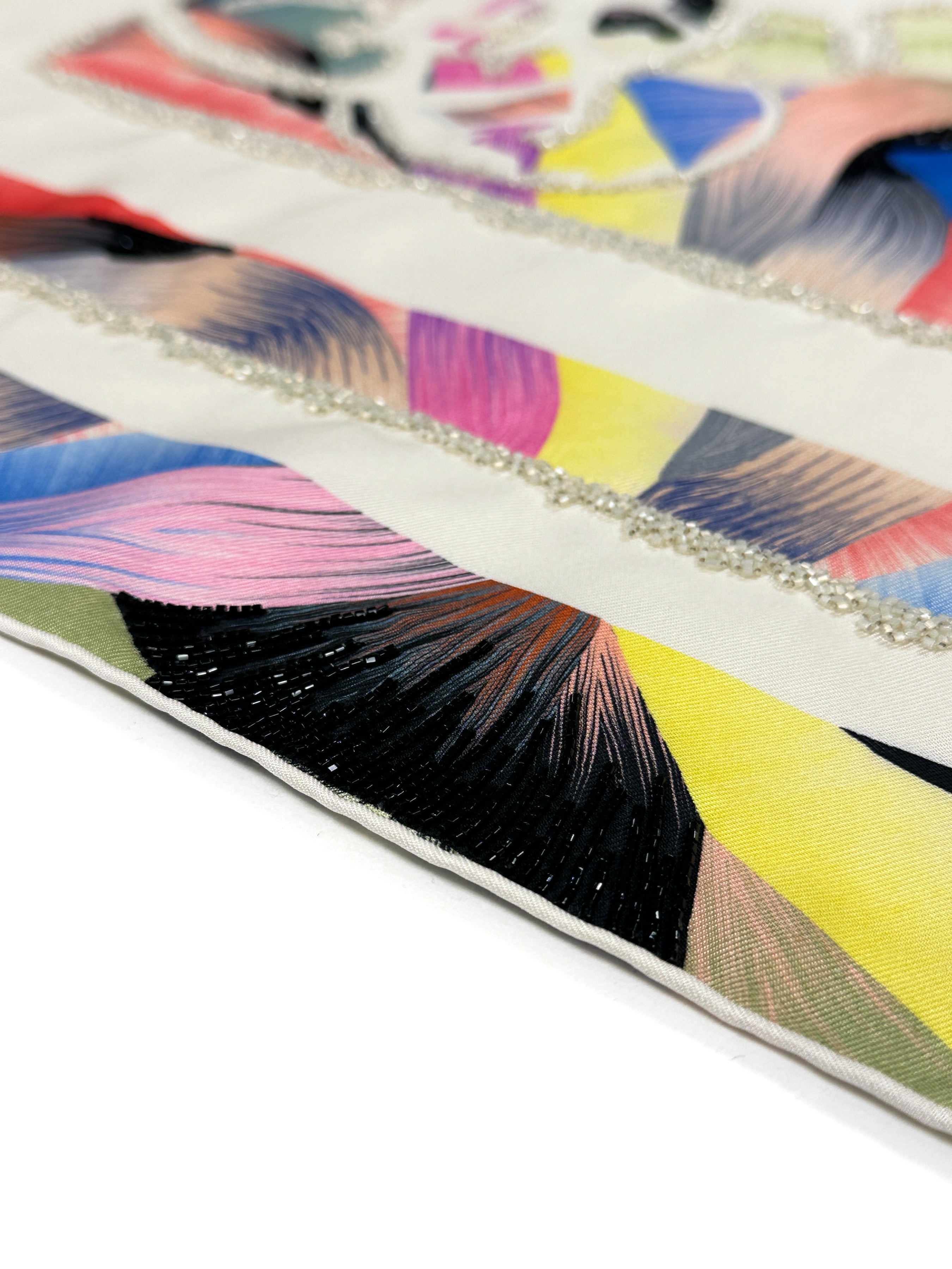 Hermès Ex-Libris Marble Exceptional Beaded 90