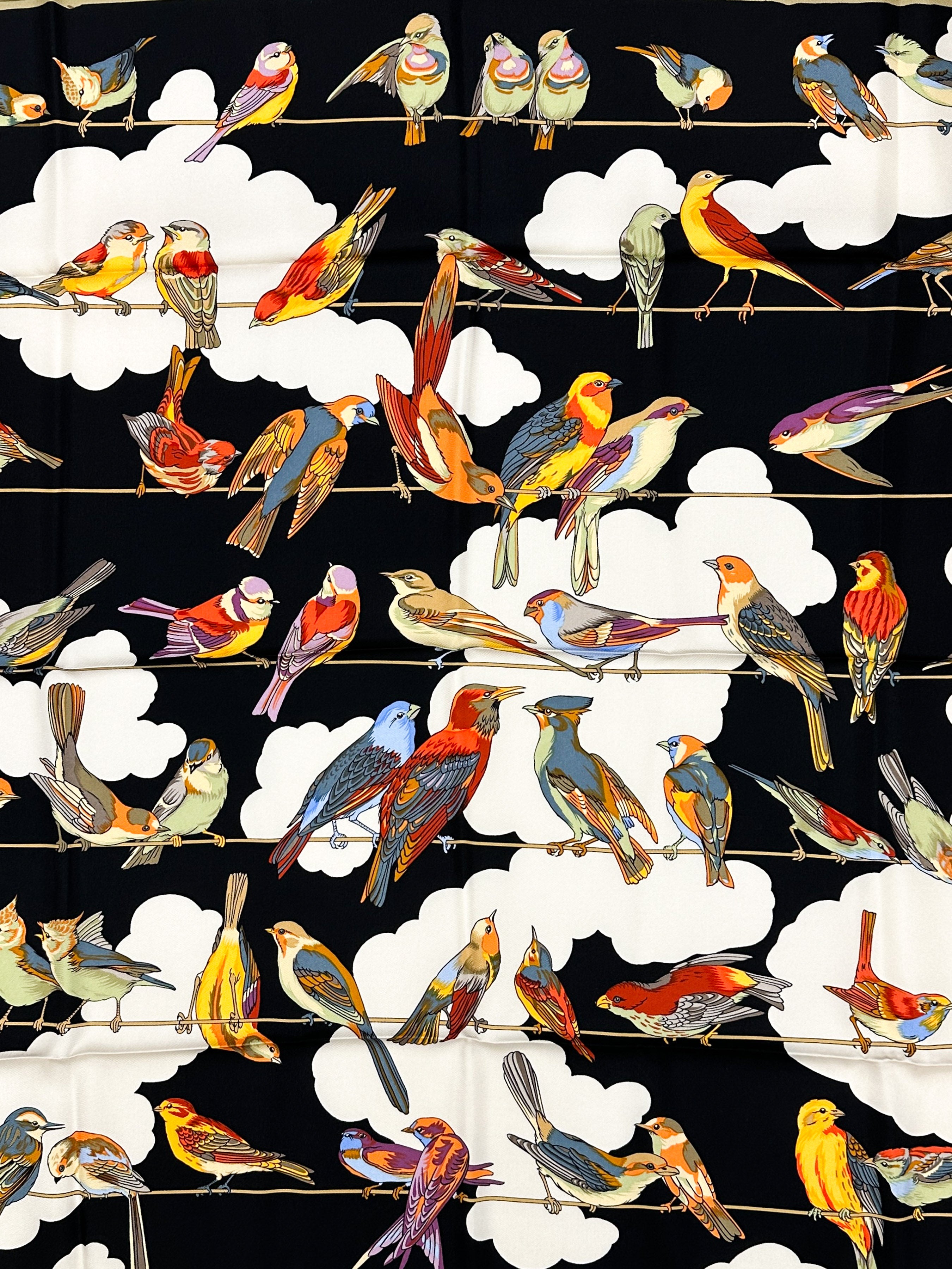 Hermès Les Oiseaux des Champs et des Bois 90