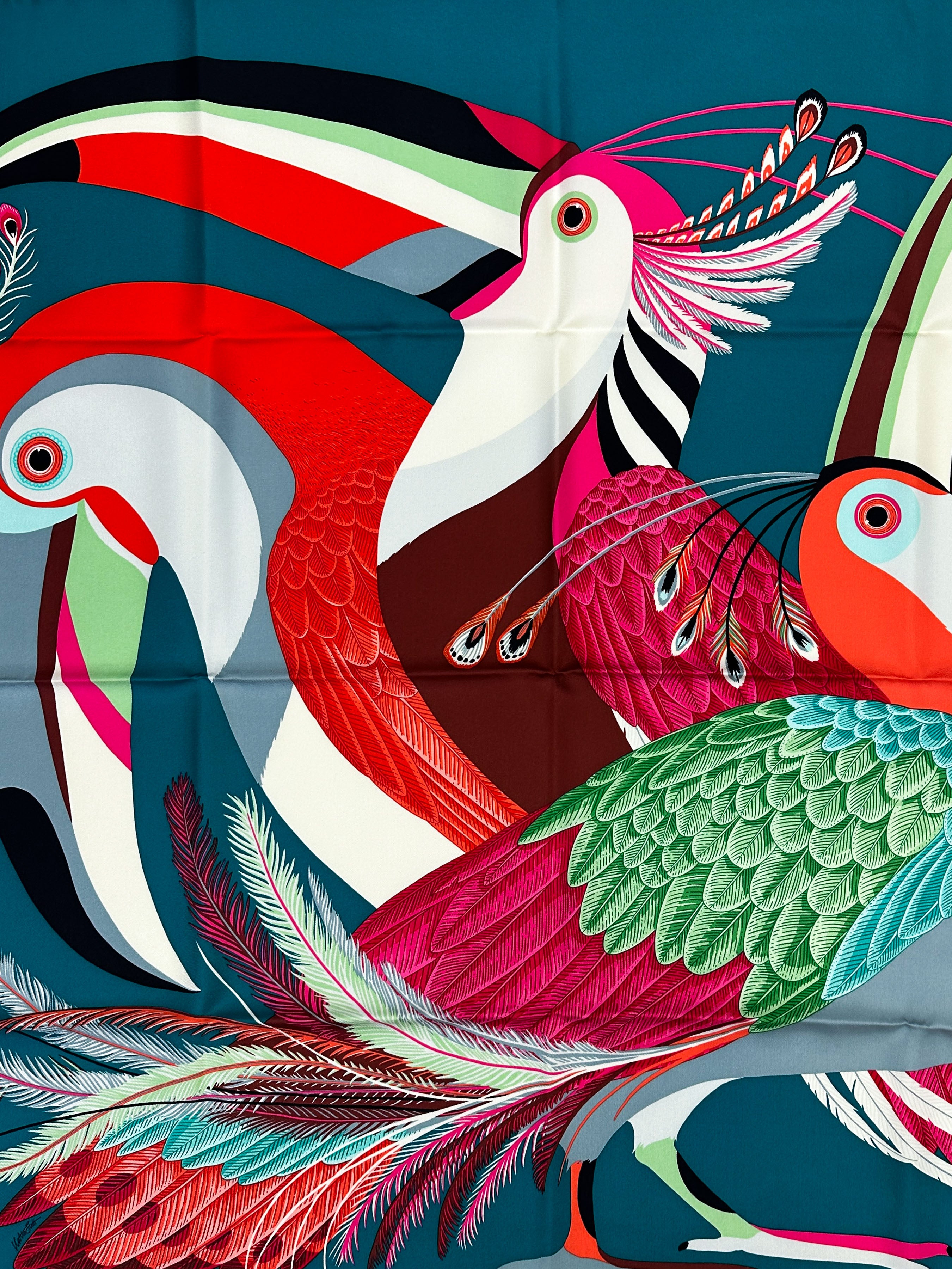 Hermès Toucans de Paradis 90
