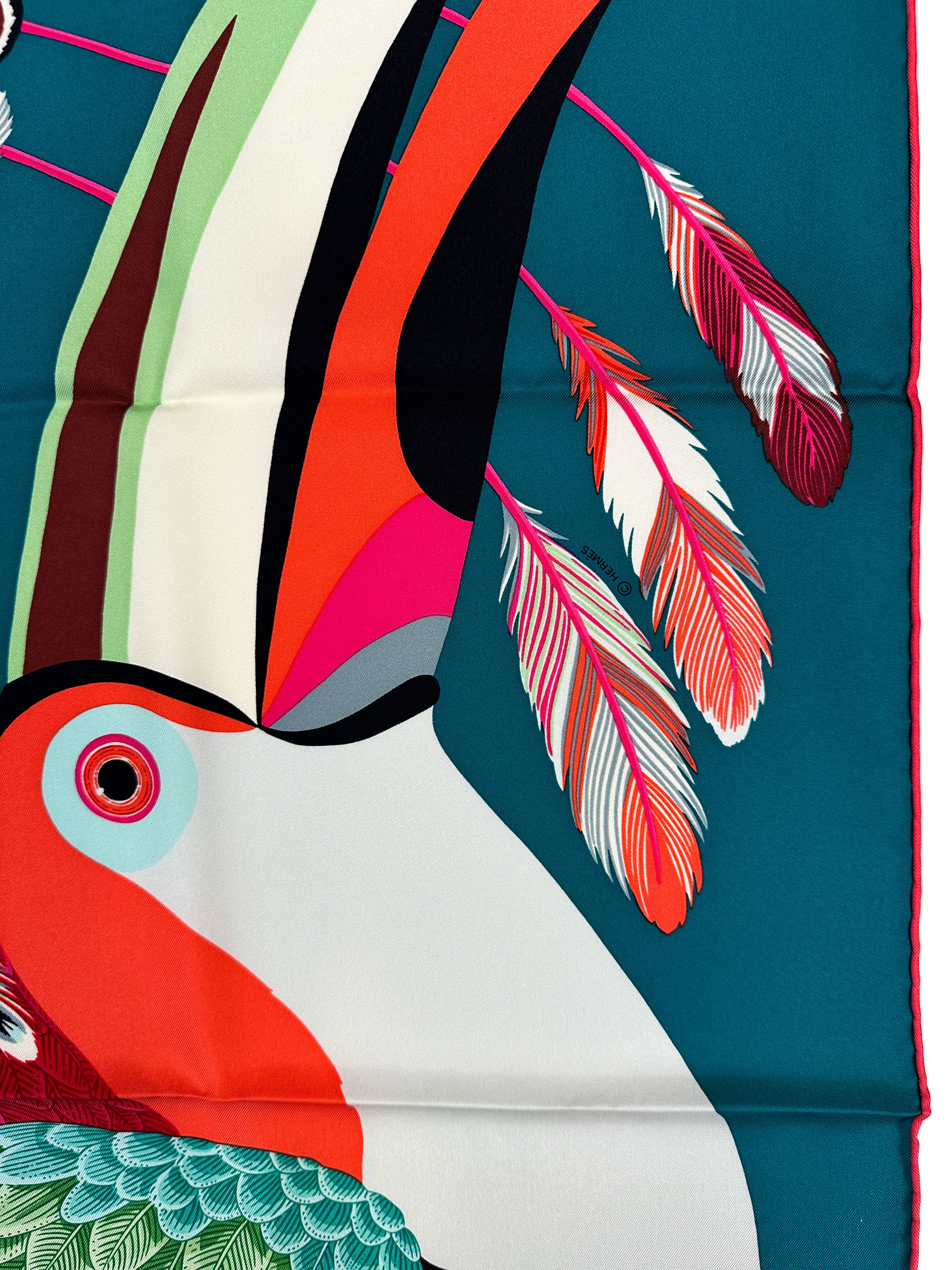 Hermès Toucans de Paradis 90