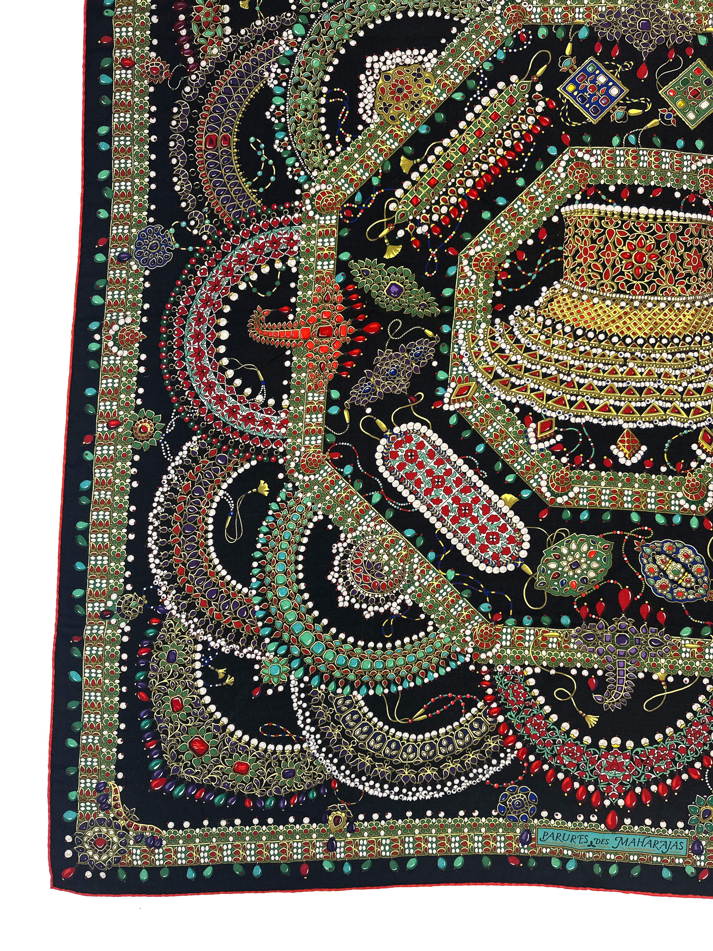 Hermès Parures des Maharajas Cashmere Silk 140