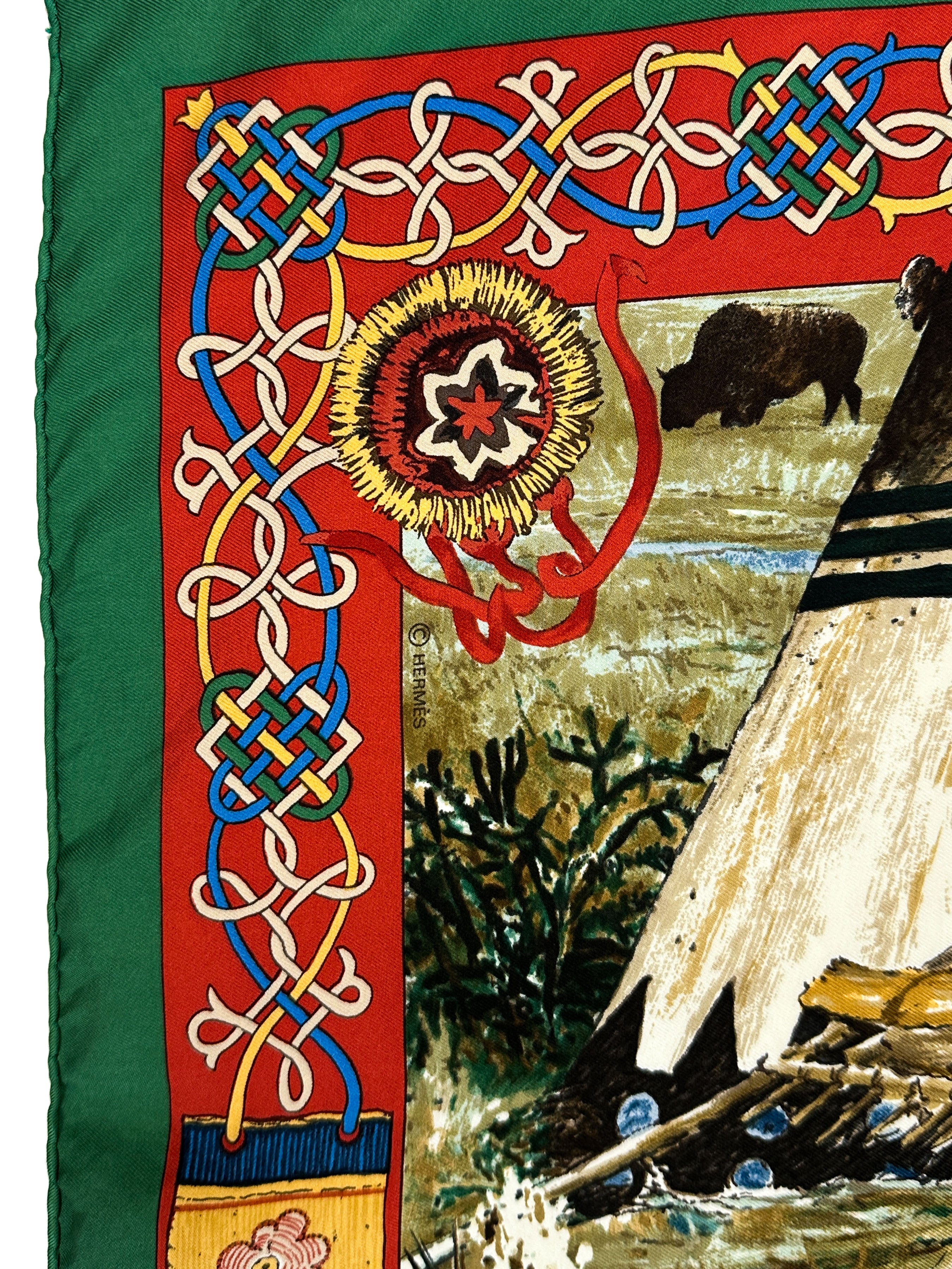 Hermès Les Plumes de L'Ouest (Les Cheyennes) 90