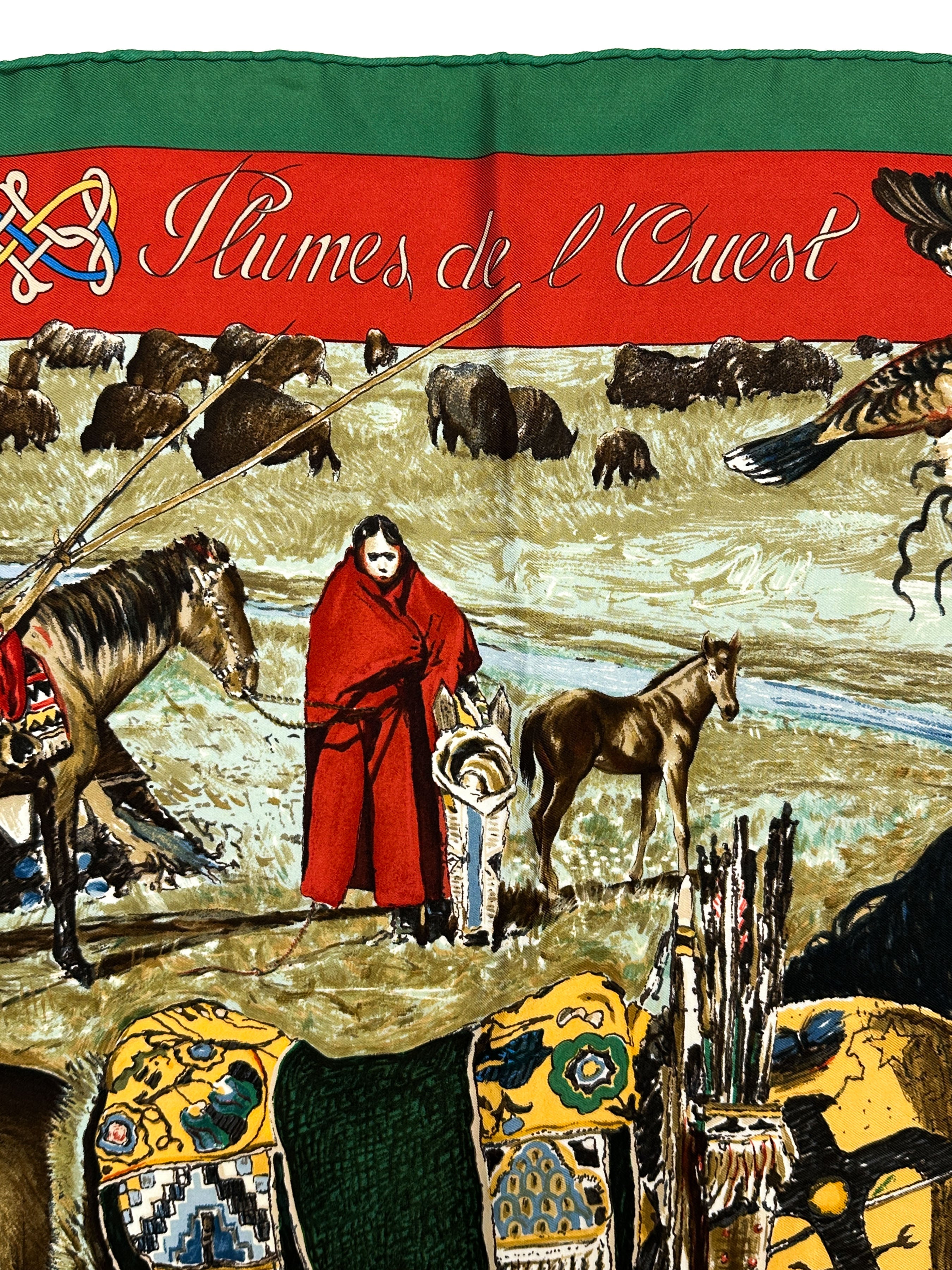 Hermès Les Plumes de L'Ouest (Les Cheyennes) 90