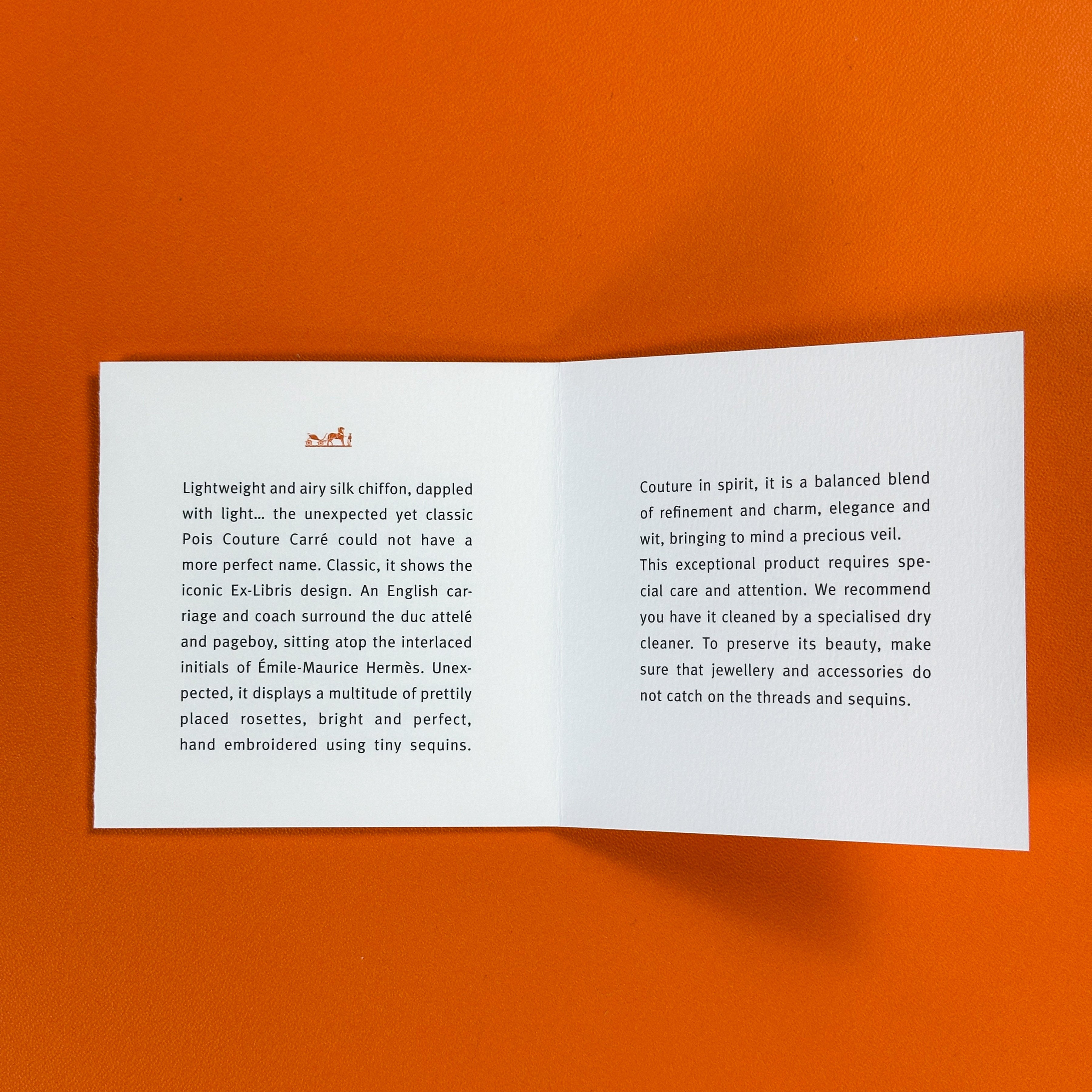 Hermès Ex-Libris Au Pois Couture Exceptional Sequin Mousseline 90