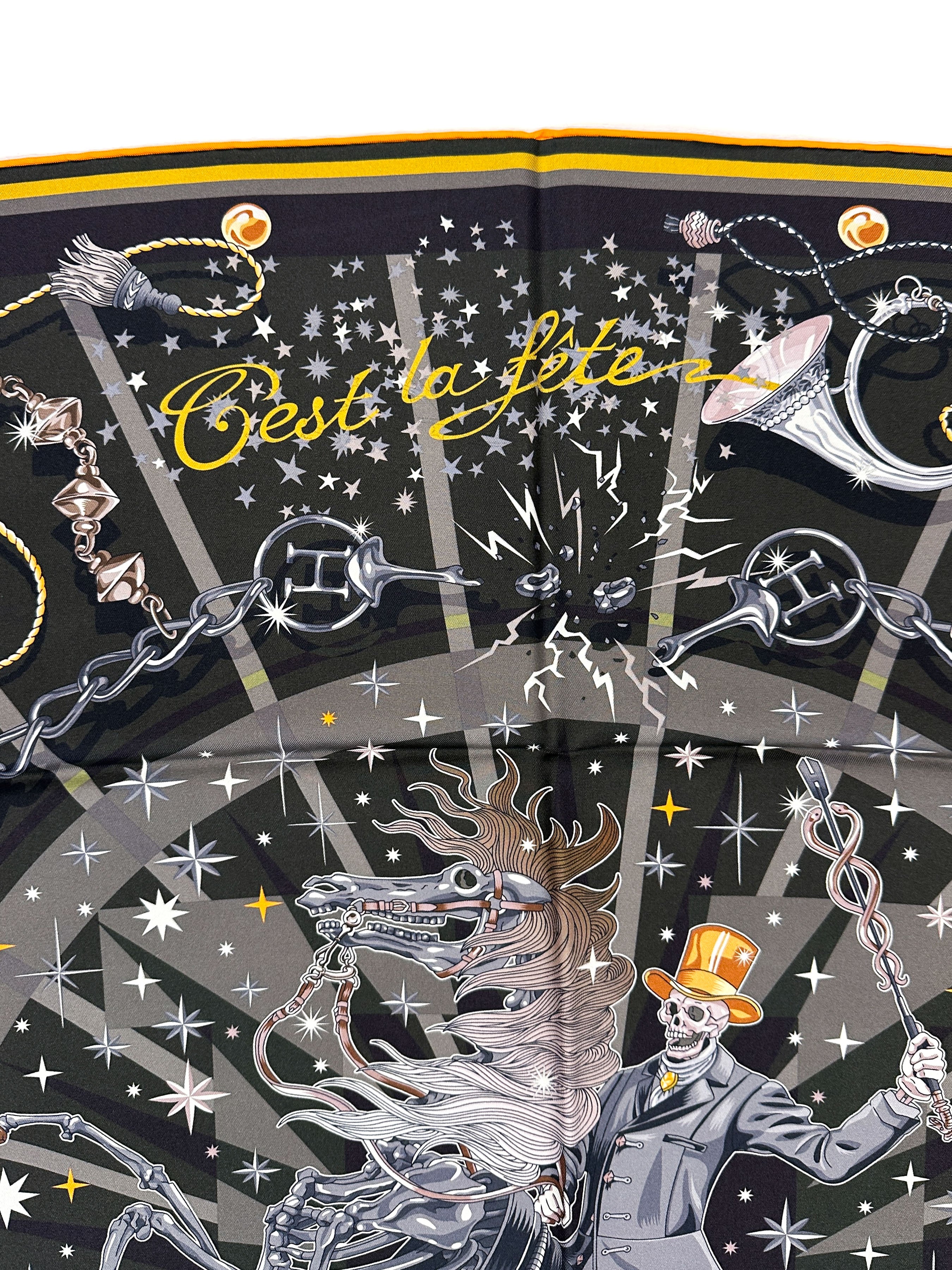 Hermès C'est La Fête Double Face 90
