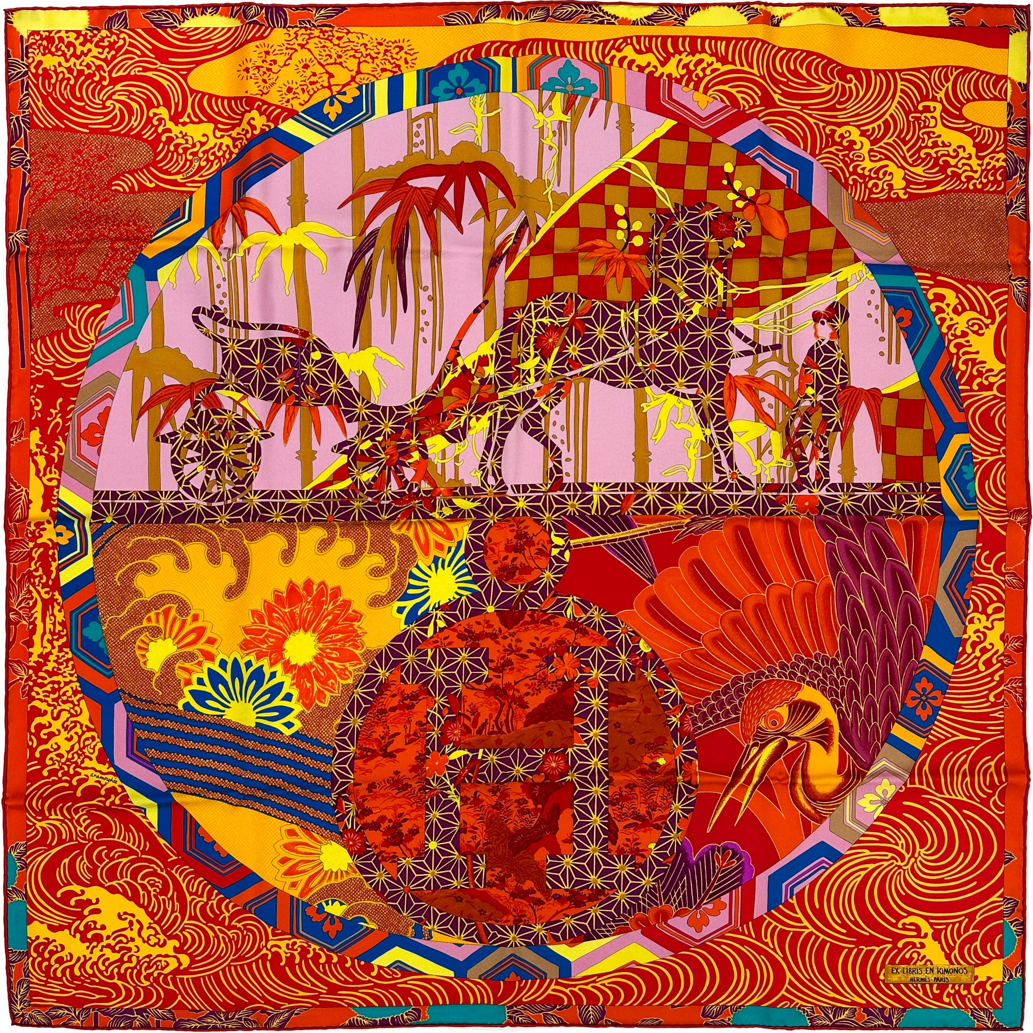 Hermès Ex-Libris en Kimonos 90