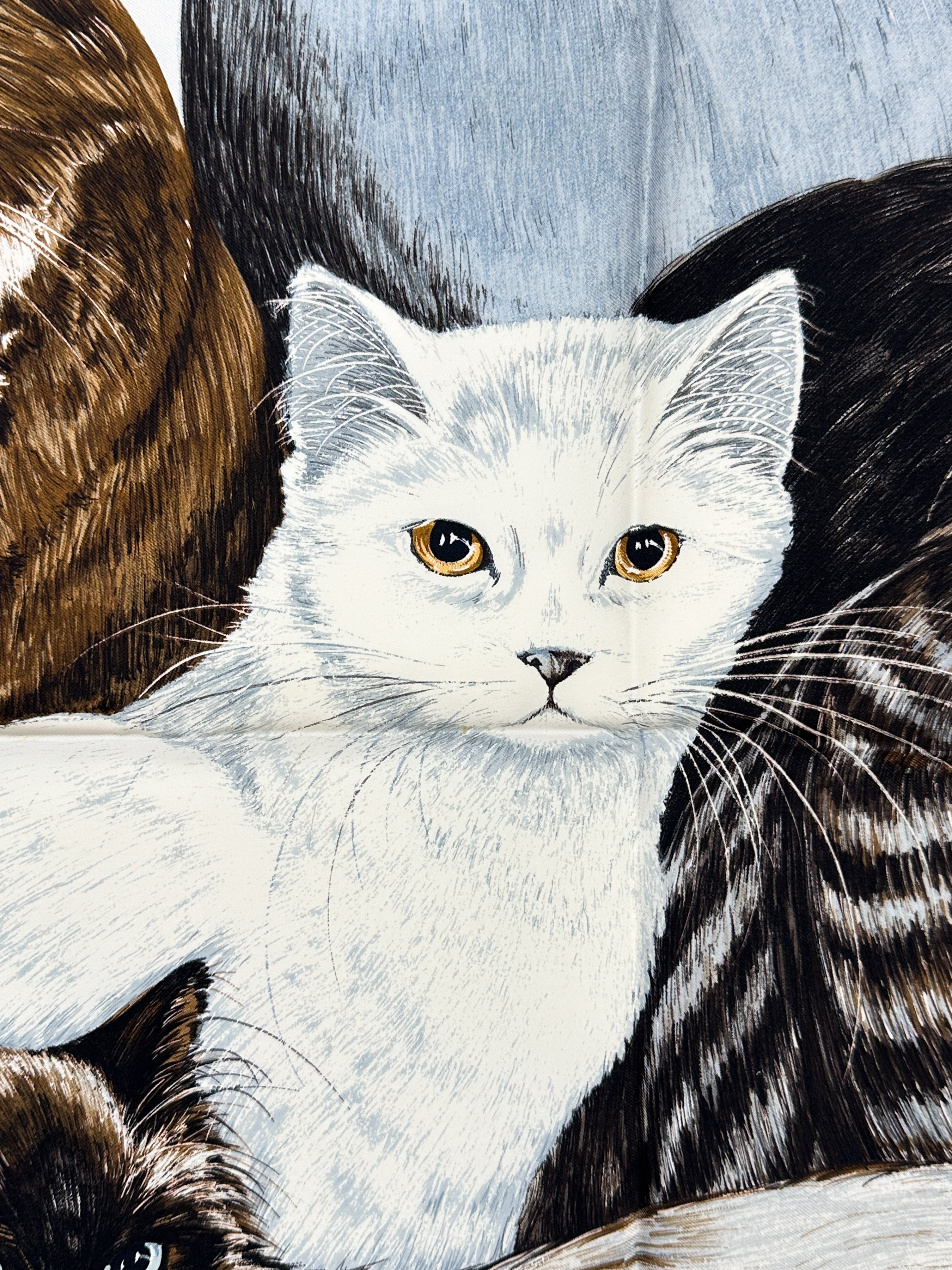 Hermès Les Chats 90