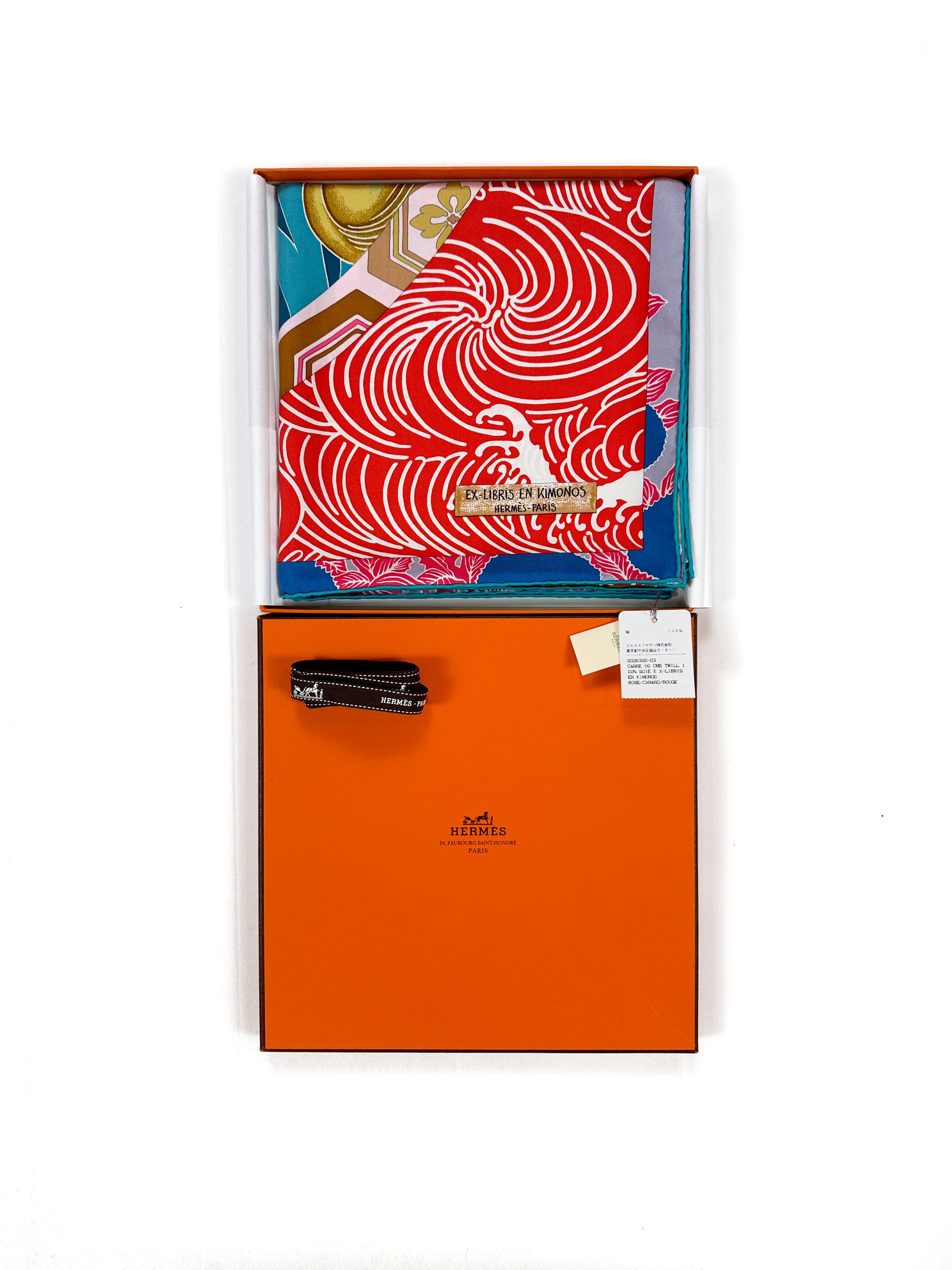 未使用級✨HERMES EX-LIBRIS EN KIMONOS カレジュアン Hermès Ex-Libris en Kimonos 90