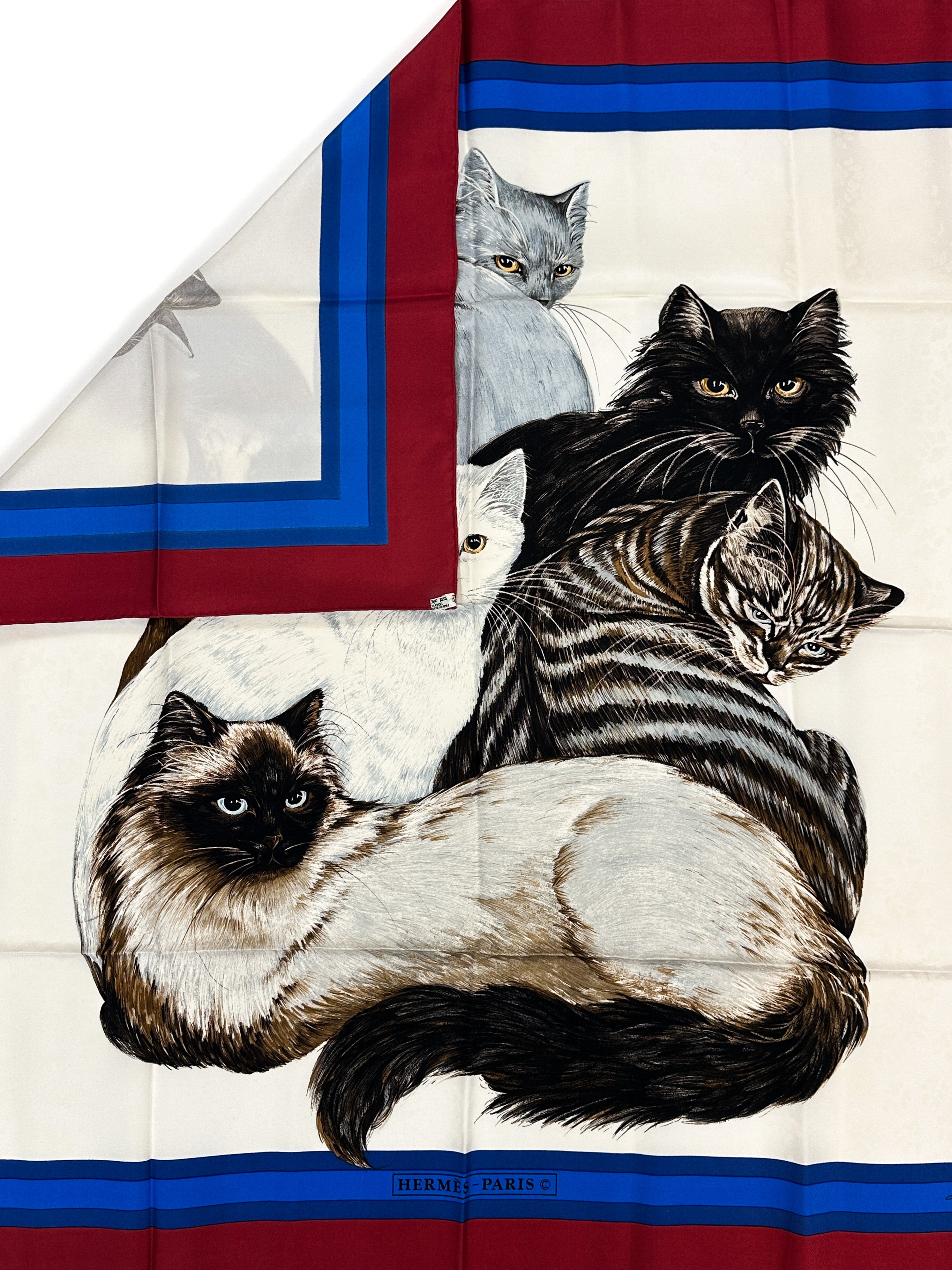 Hermès Les Chats 90