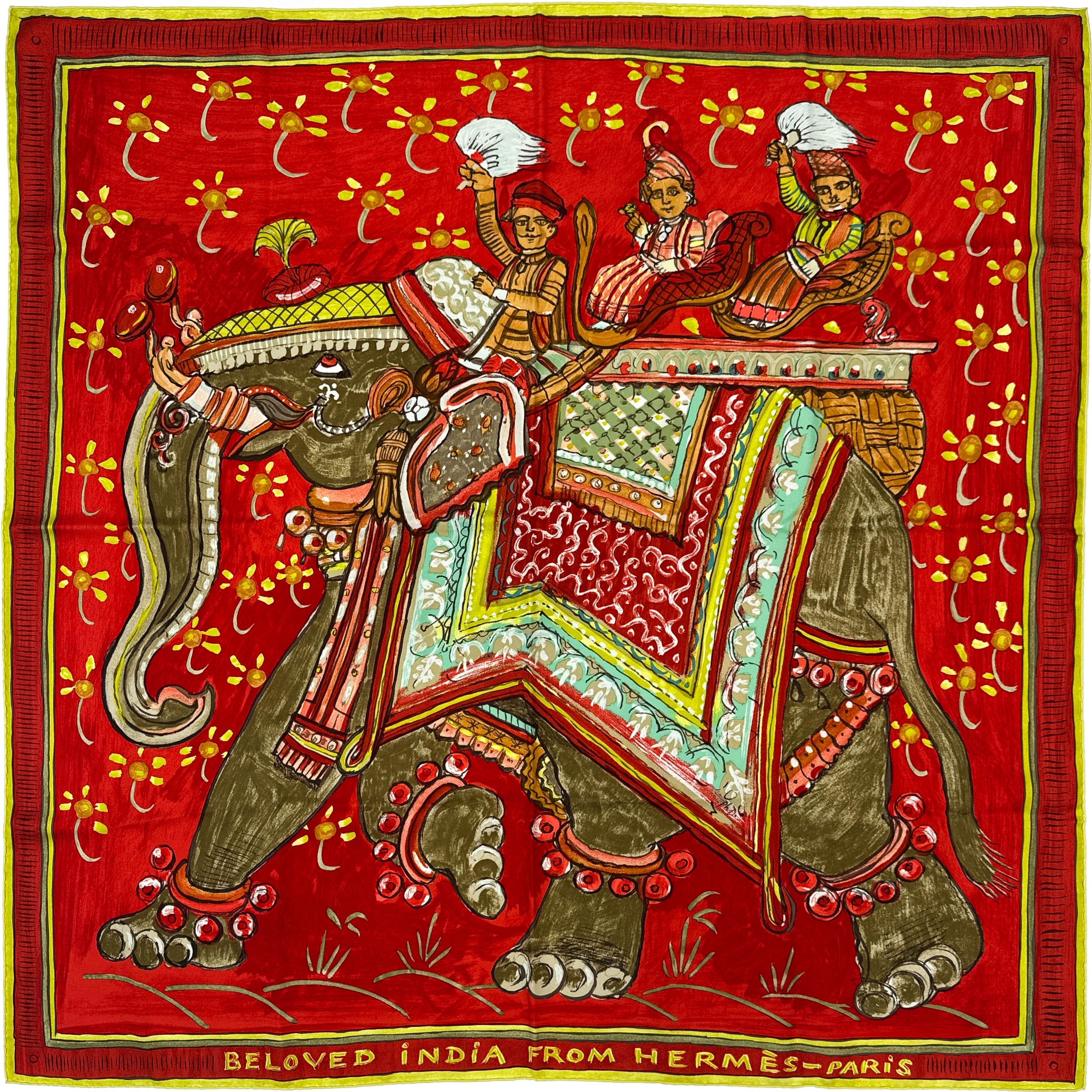 Hermès Beloved India 90