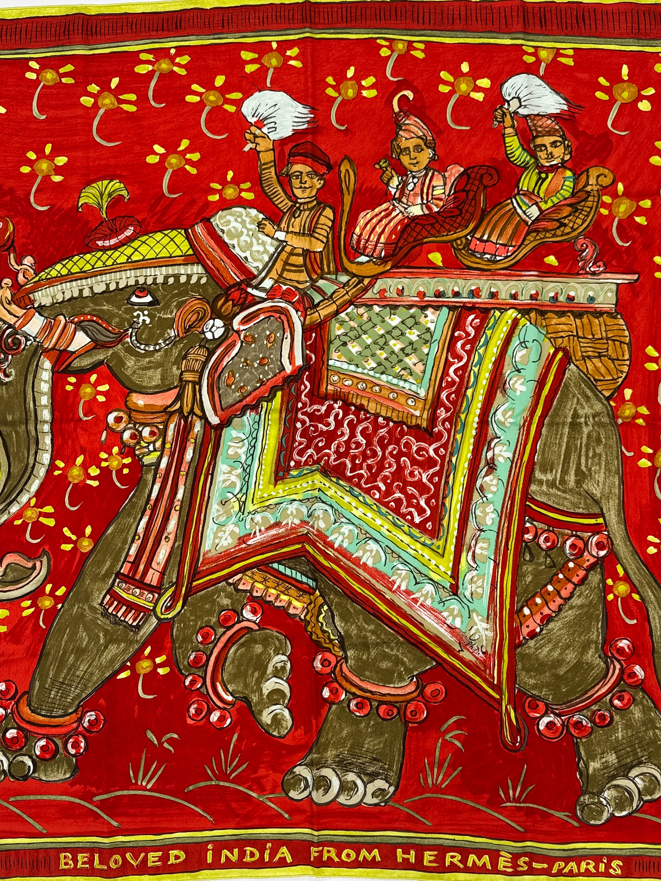Hermès Beloved India 90