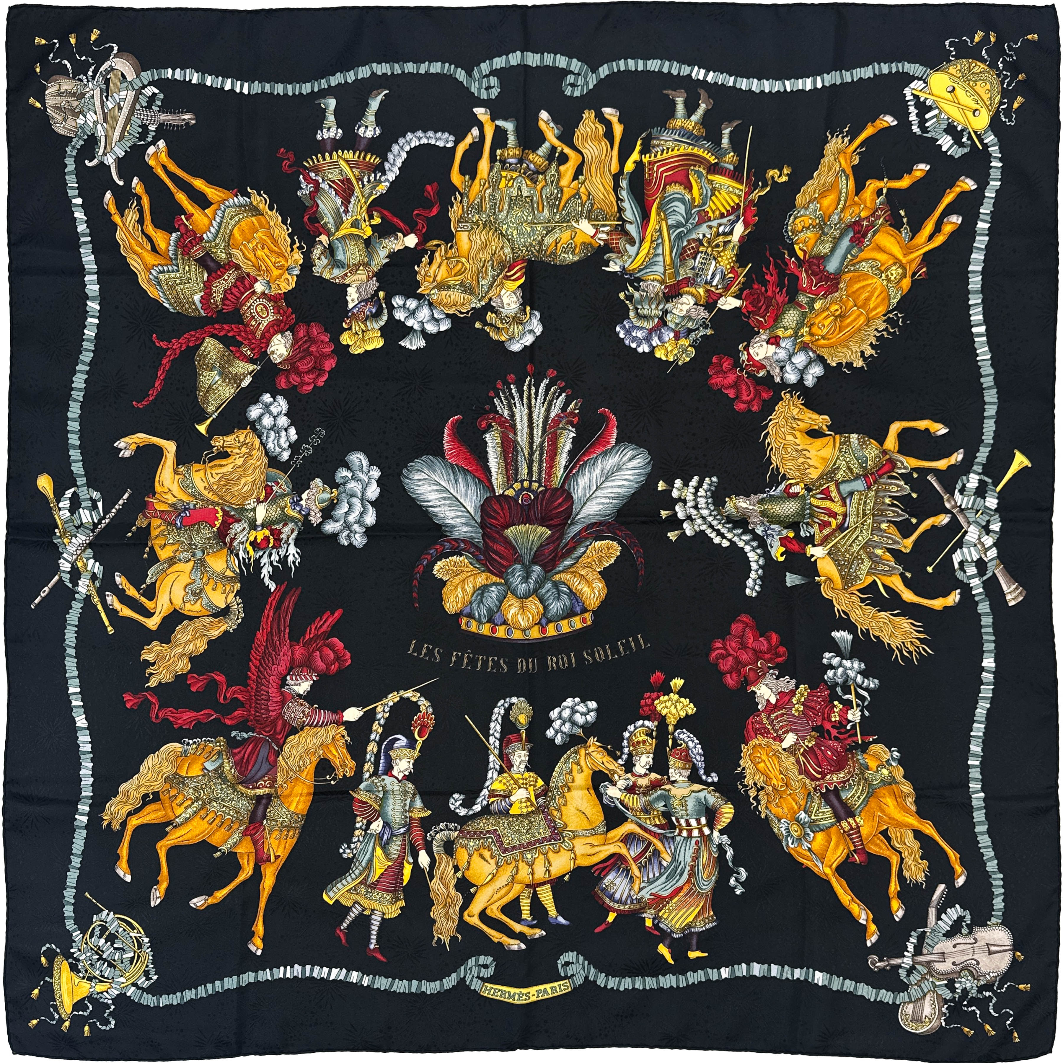 Hermès Les Fêtes du Roi Soleil Jacquard 90