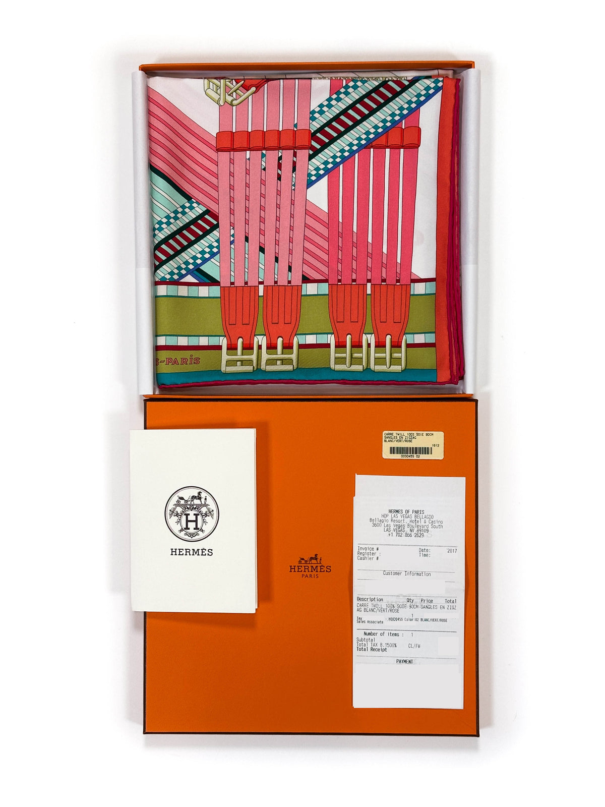 Hermès Sangles en ZigZag 90