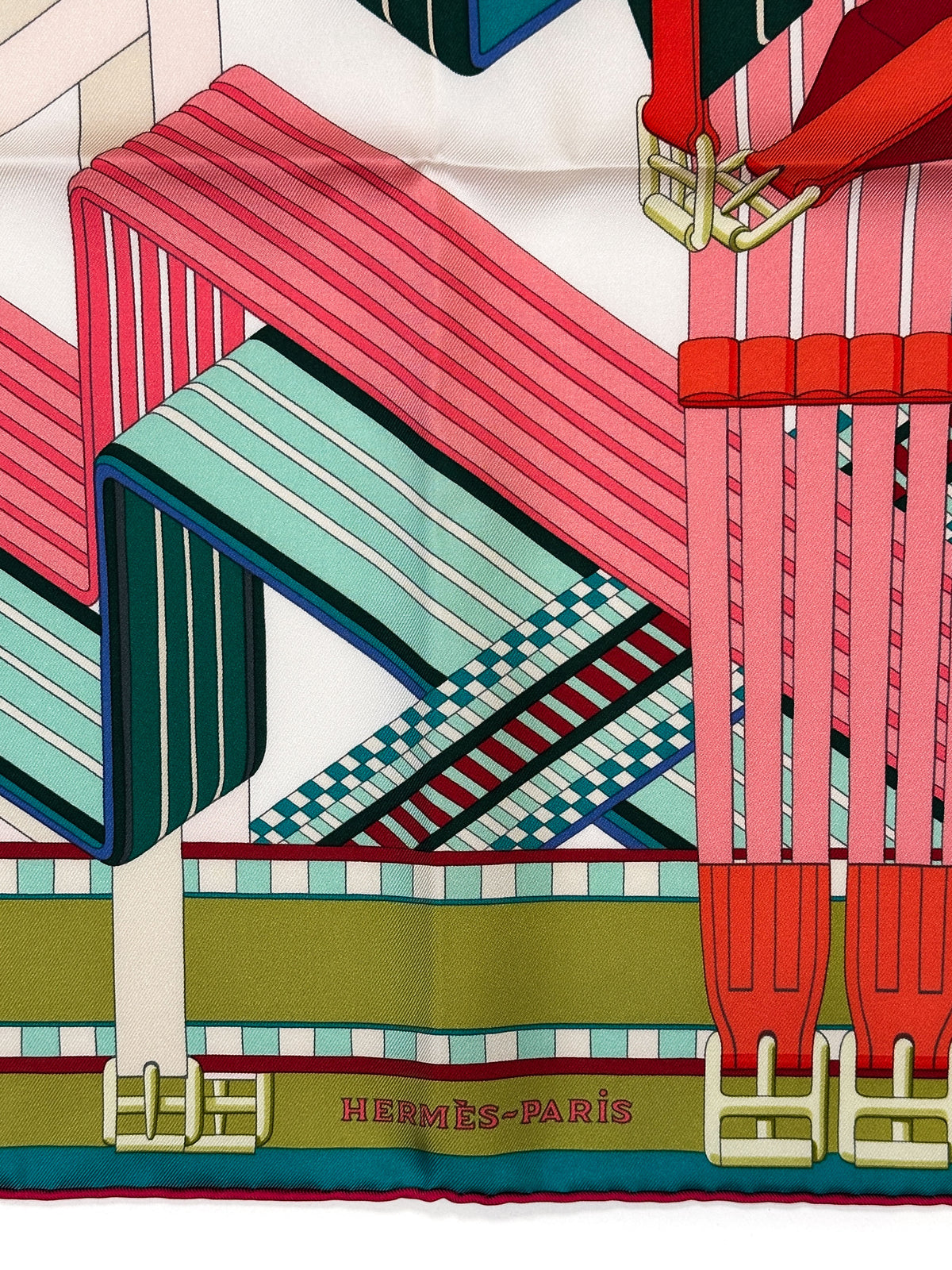 Hermès Sangles en ZigZag 90