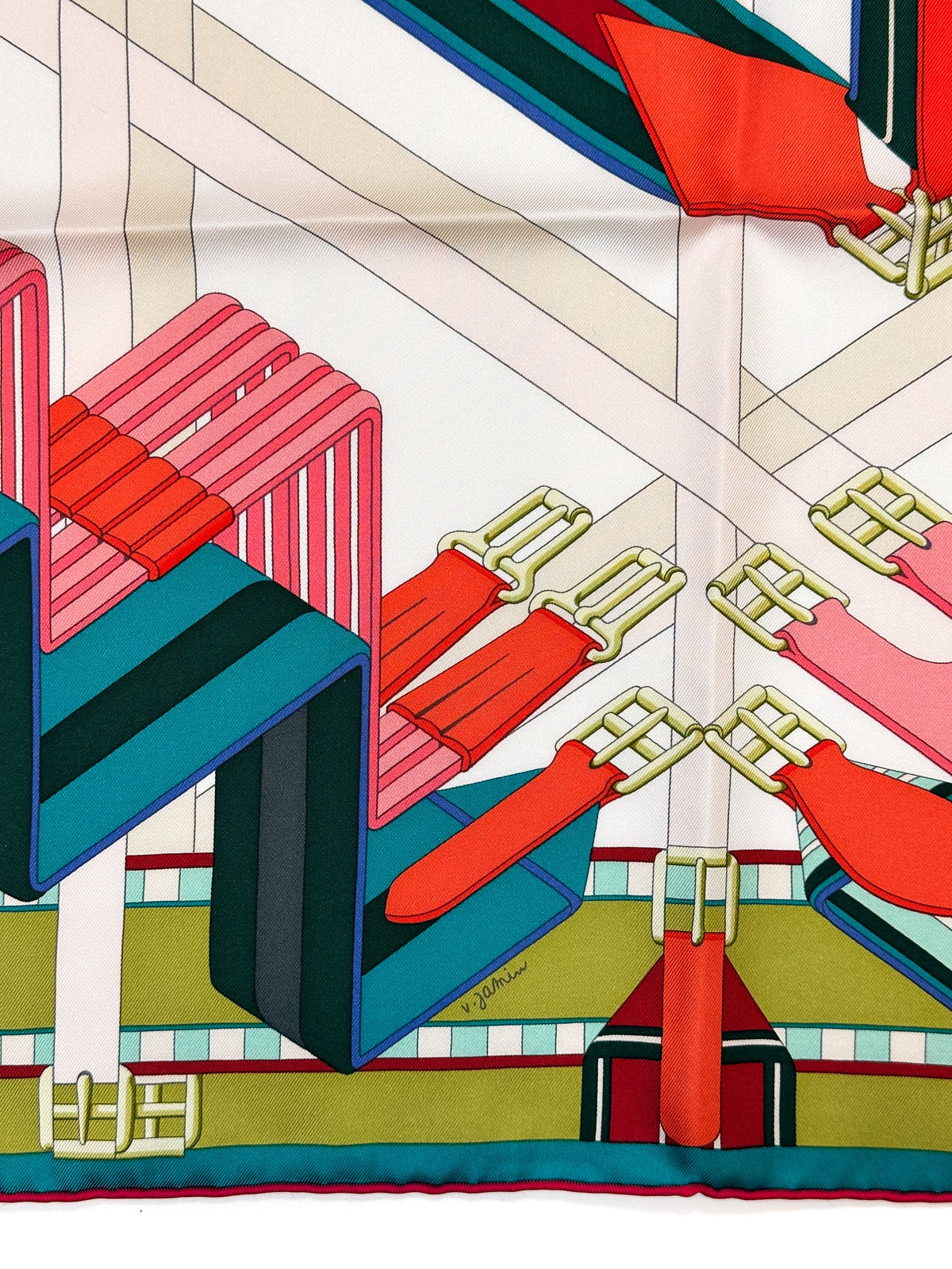 Hermès Sangles en ZigZag 90