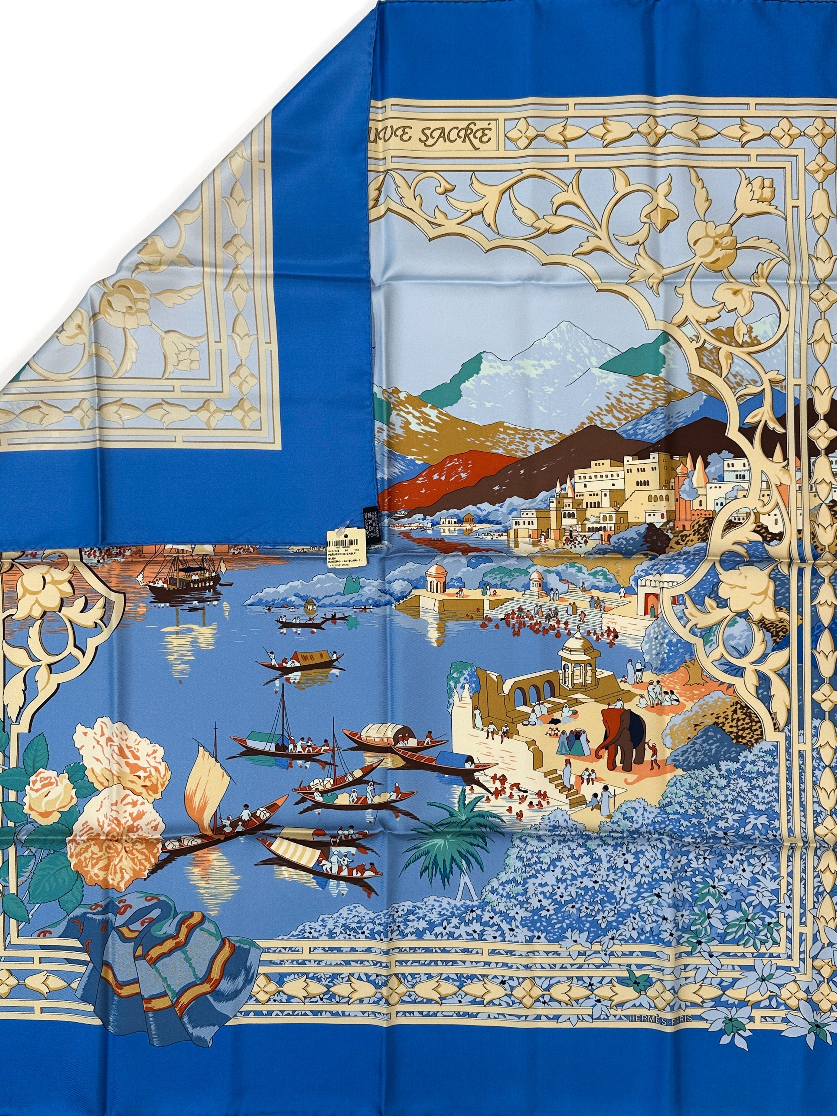 Hermès Le Fleuve Sacré 90