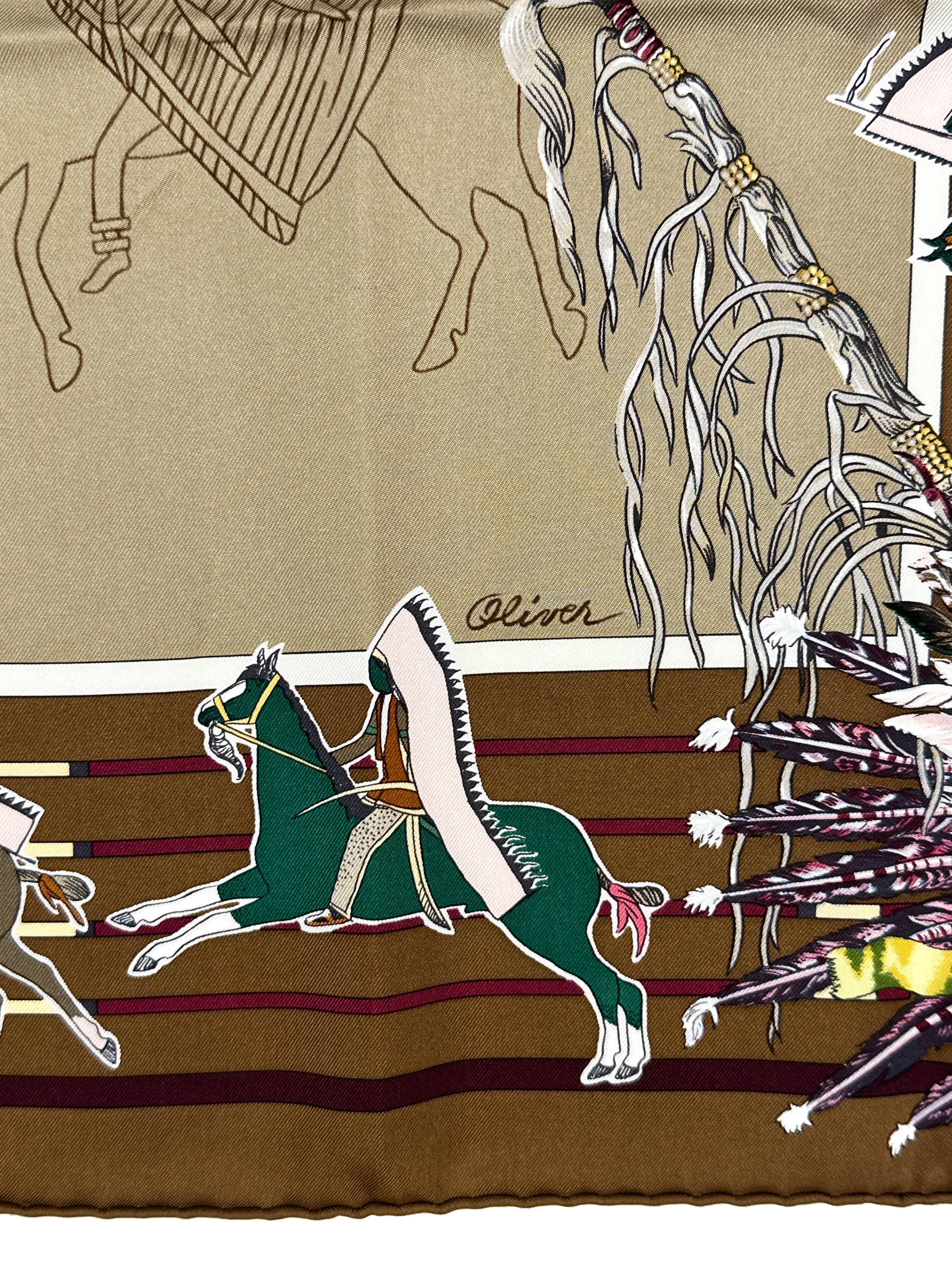 Hermès *Limited Edition Hermès In Seattle 2009* Pani La Shar Pawnee 90