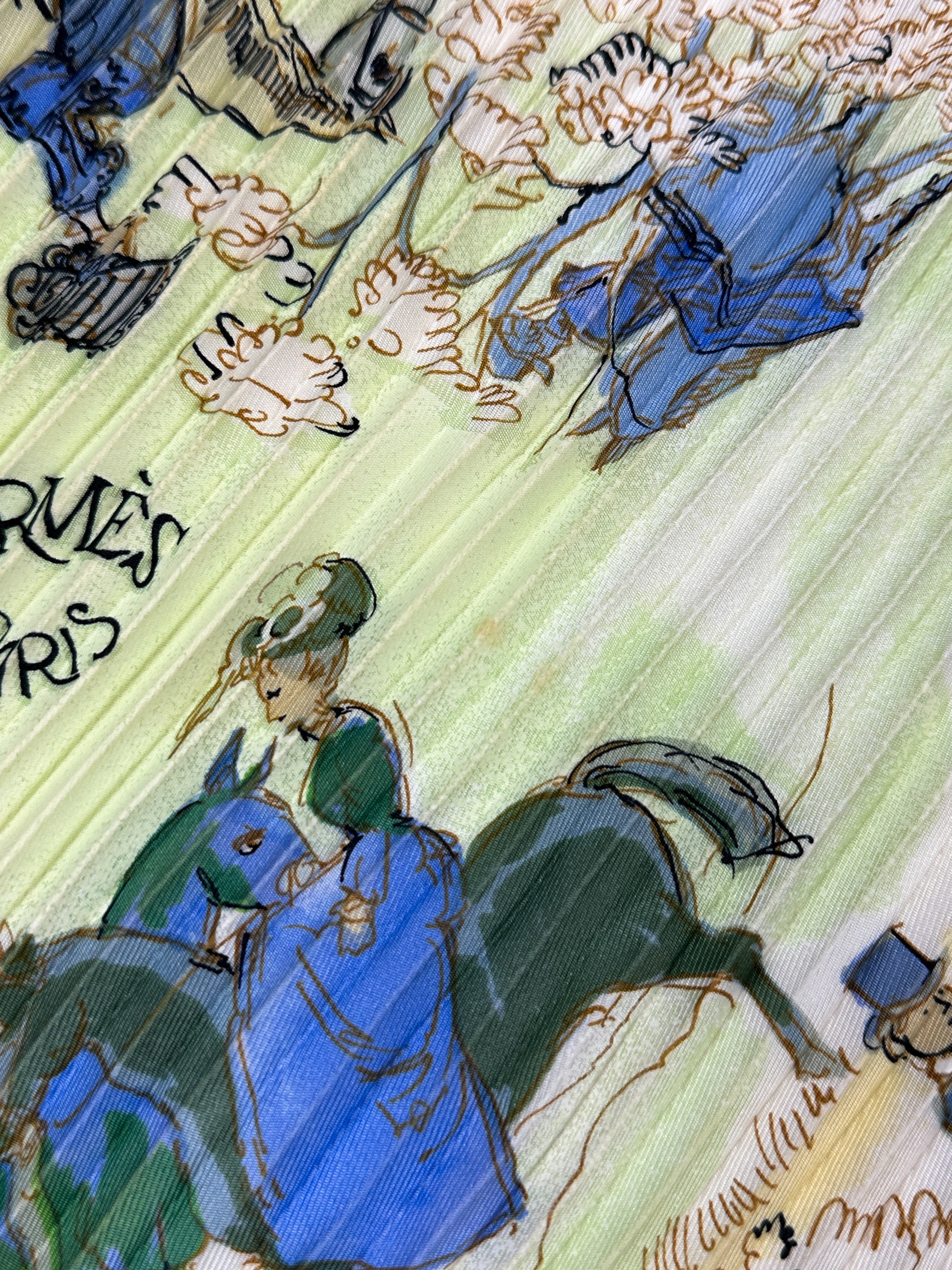 Hermès Les Amazones II Plissé 90