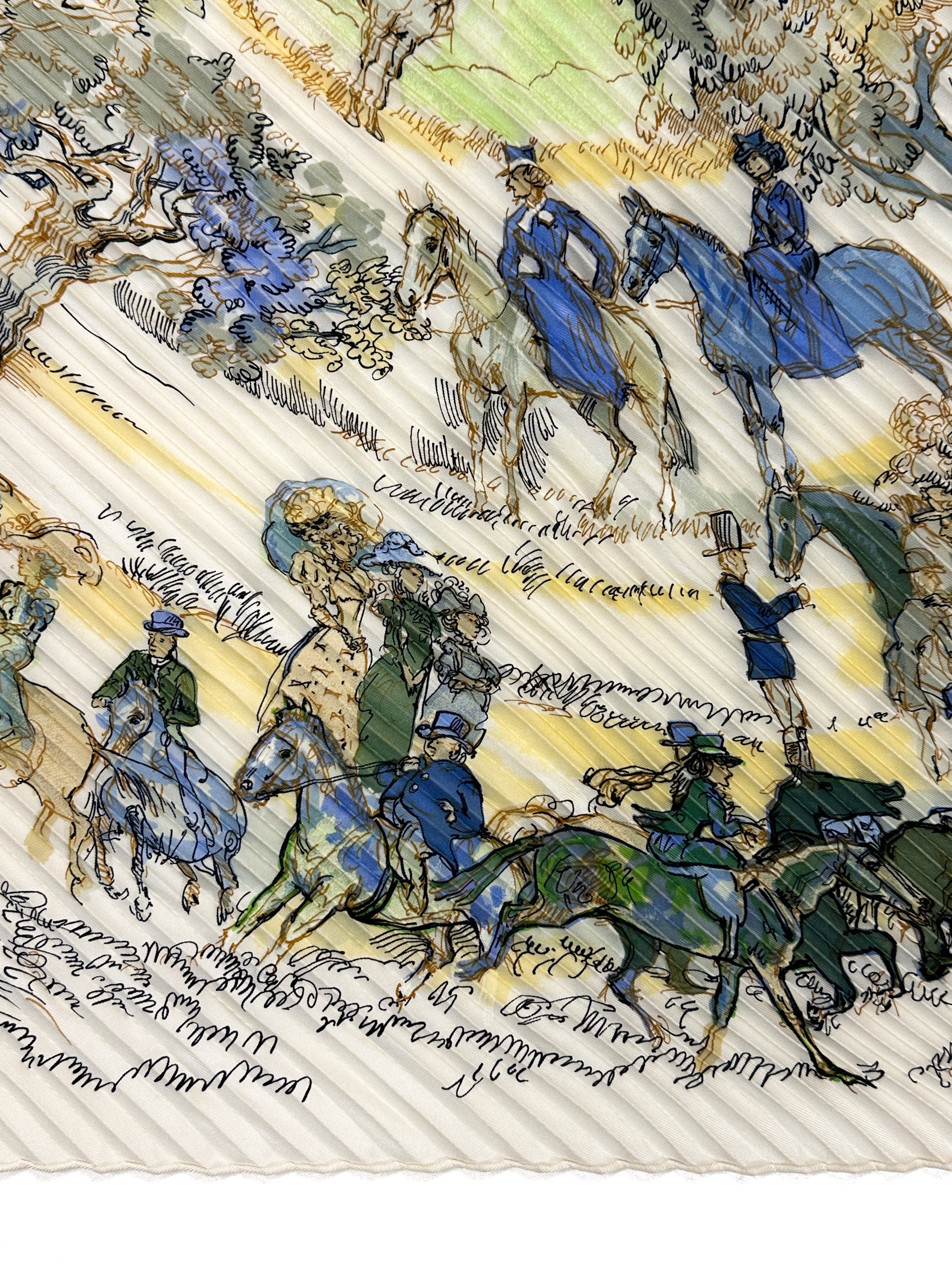 Hermès Les Amazones II Plissé 90