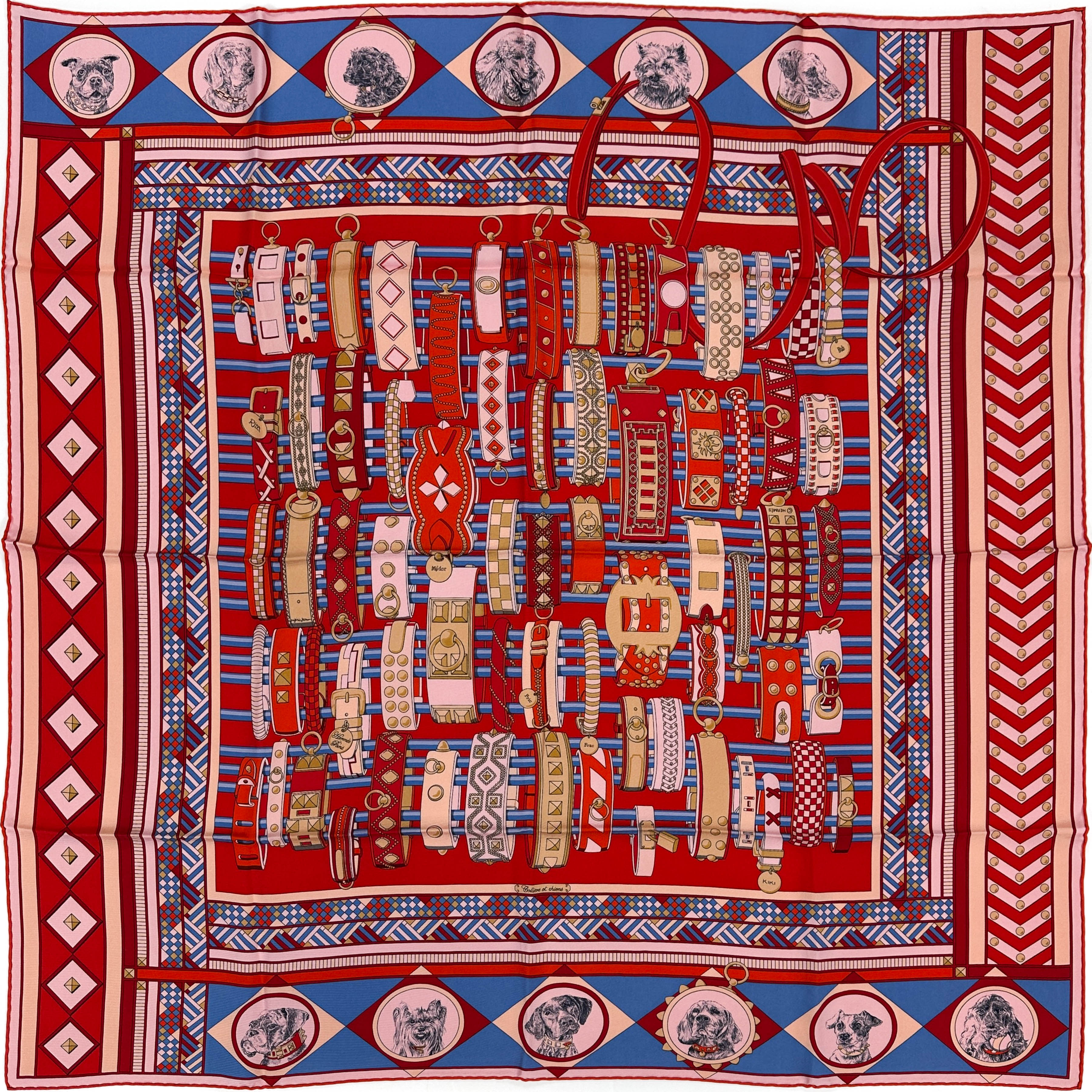 Hermès Colliers et Chiens Wash 90