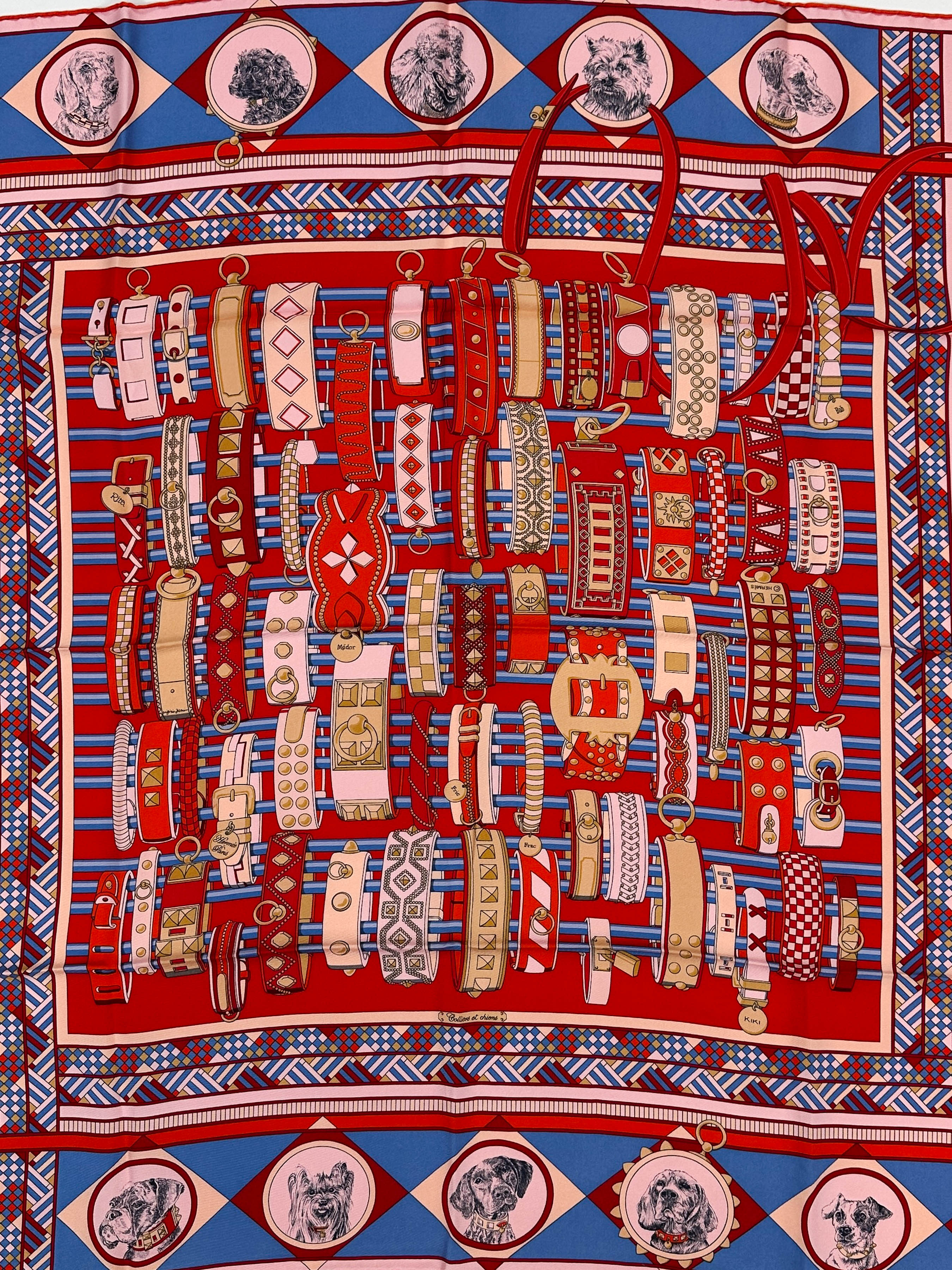 Hermès Colliers et Chiens Wash 90
