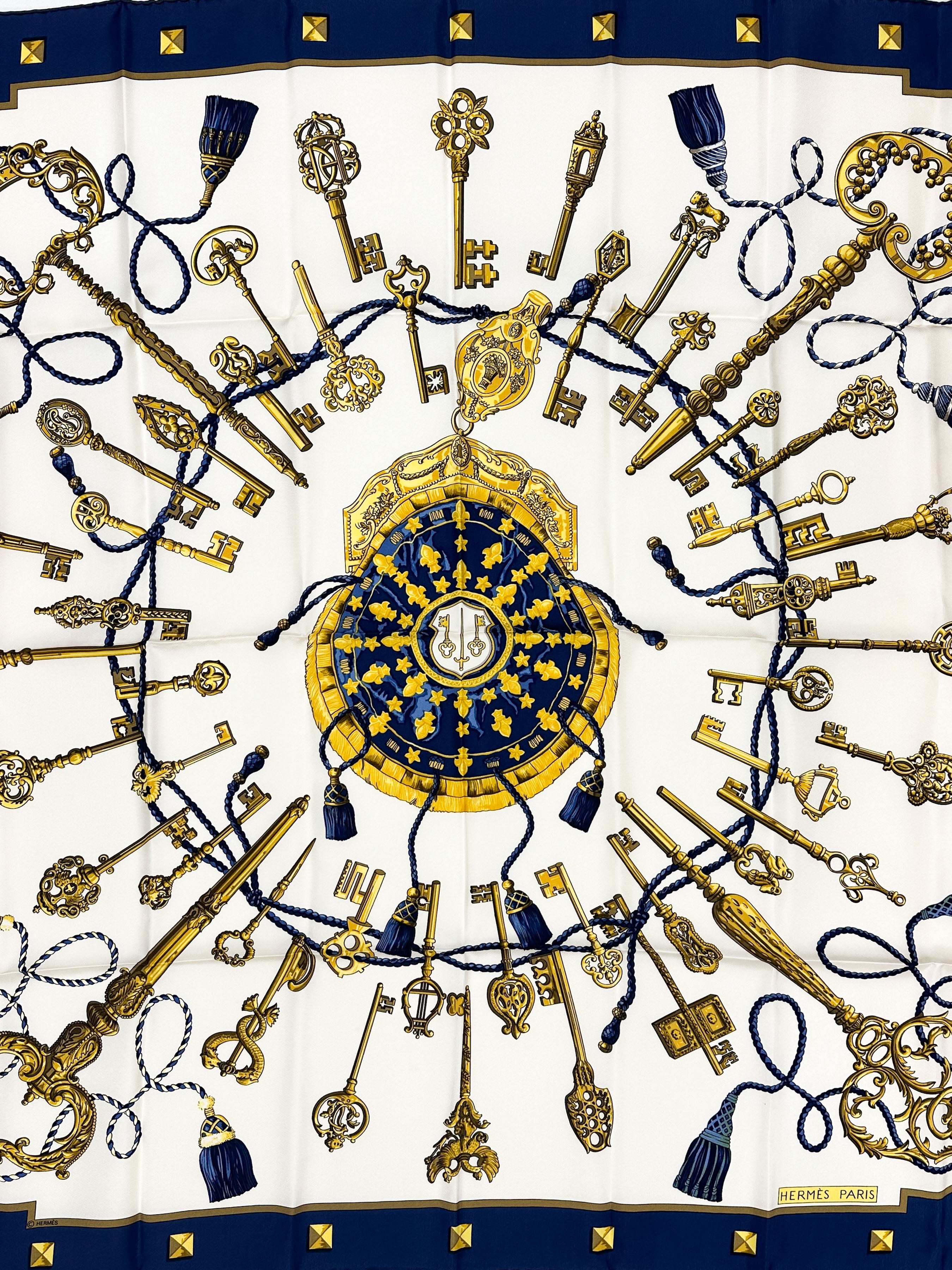 HERMES エルメス　カレ 90 LES CLES Hermès Les Cles 90