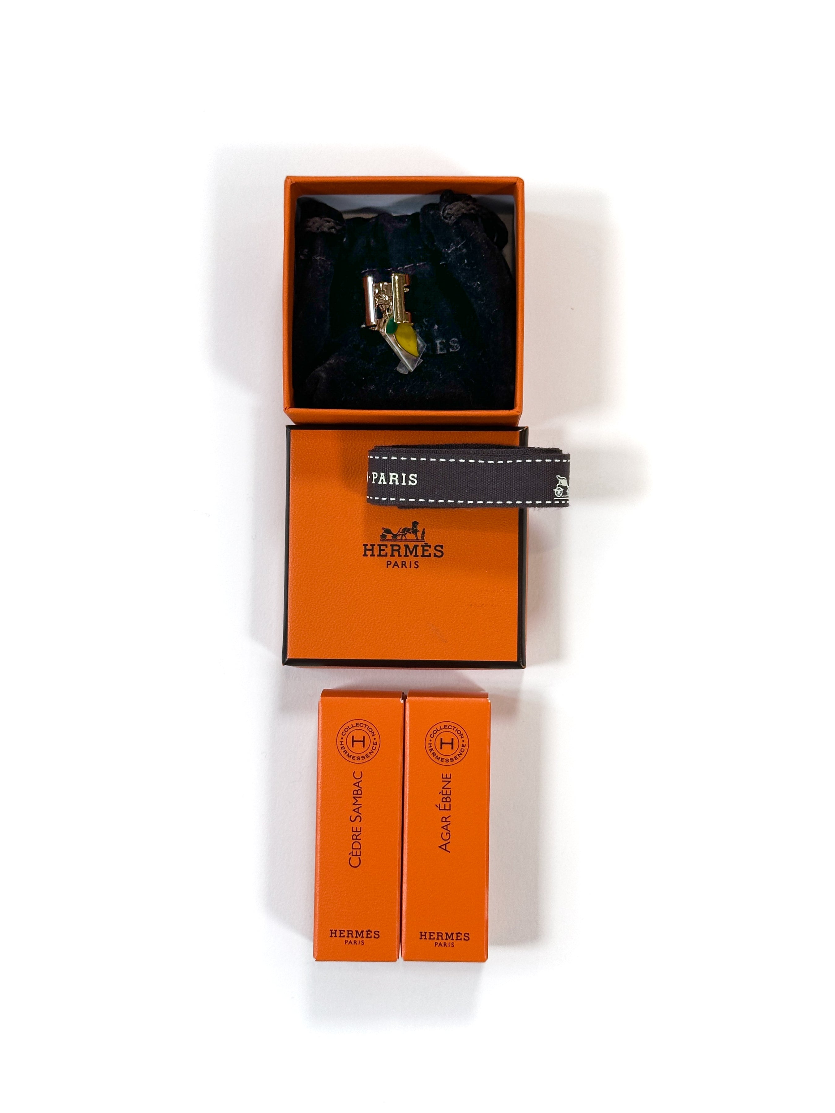 Hermès Mini H Citron Twilly Ring