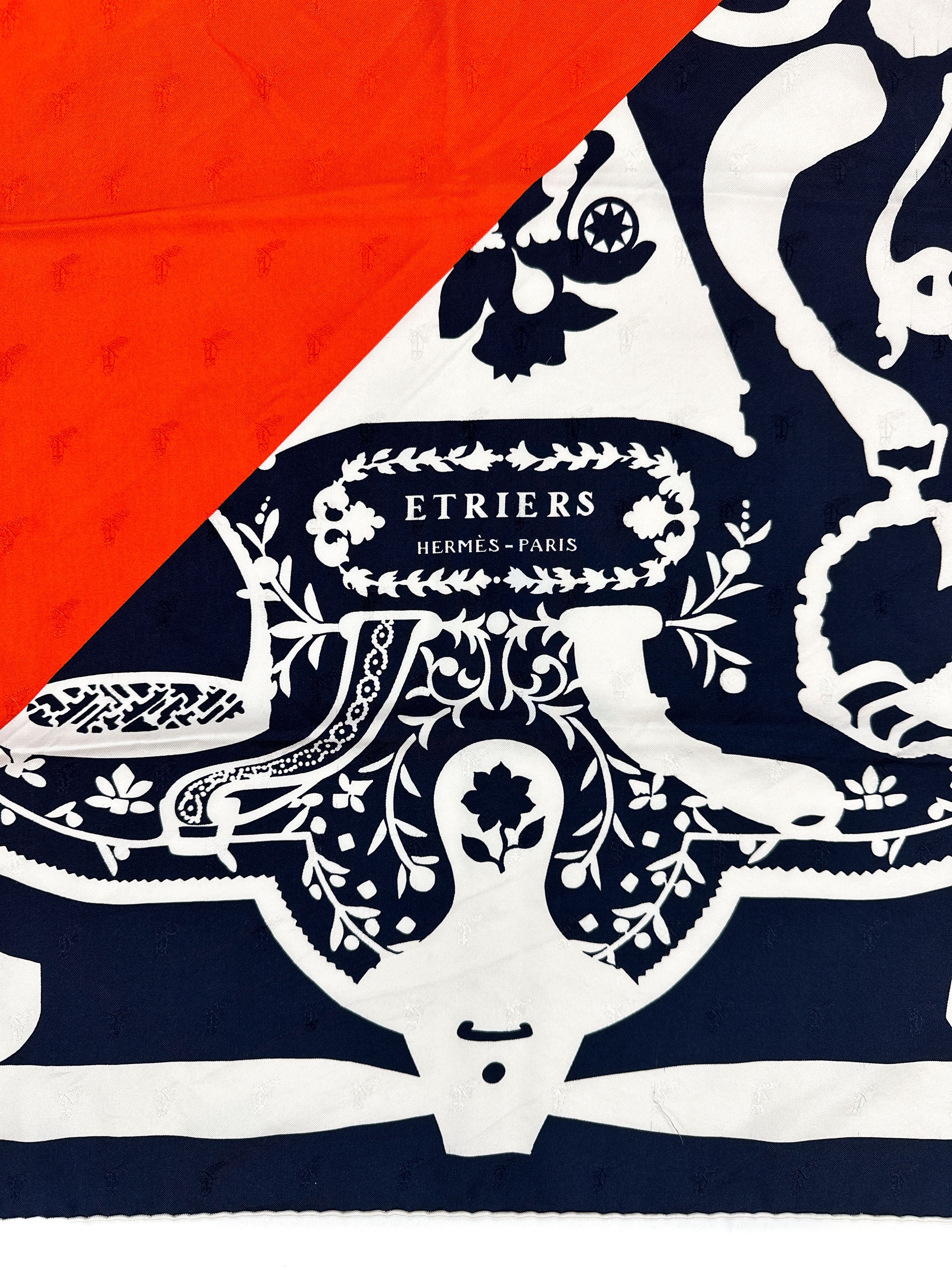 Hermès Etriers Tatouages Jacquard 90