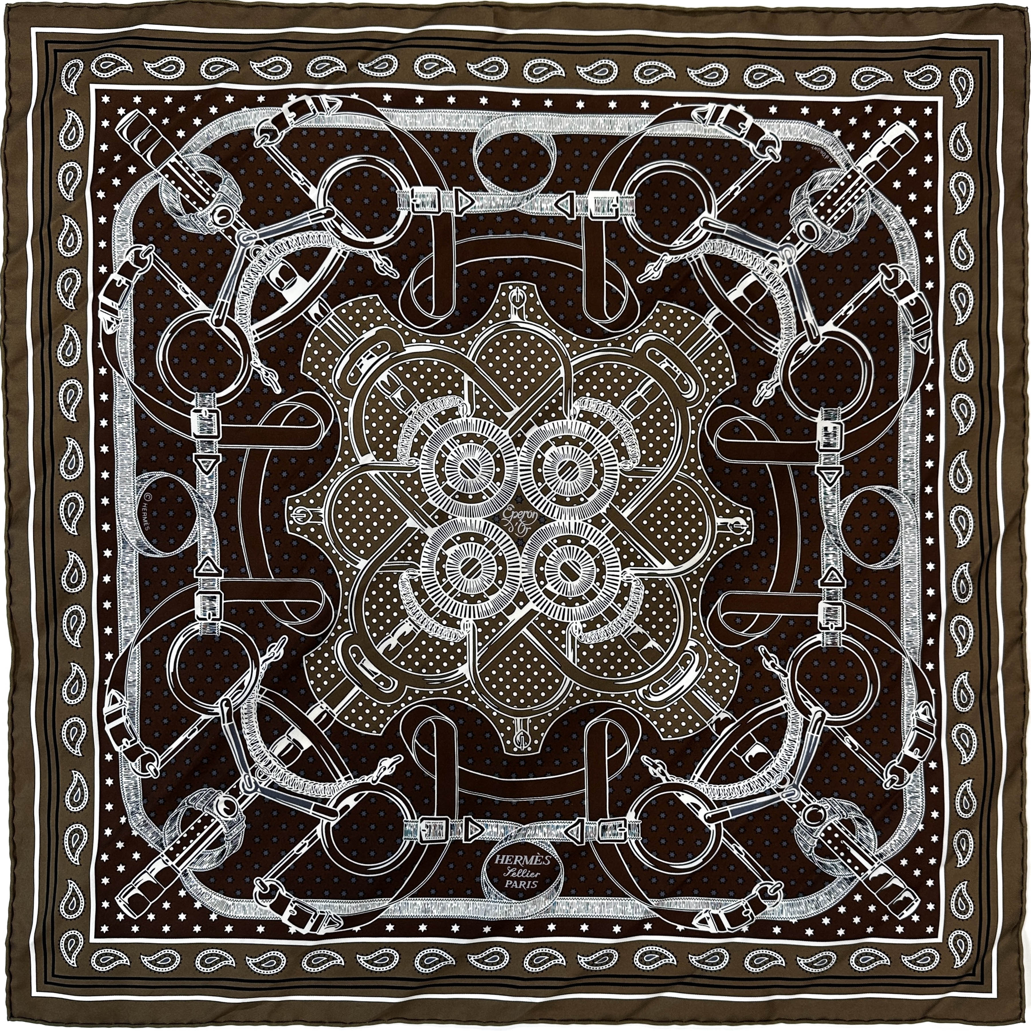 Hermès Eperon d'Or Bandana 55