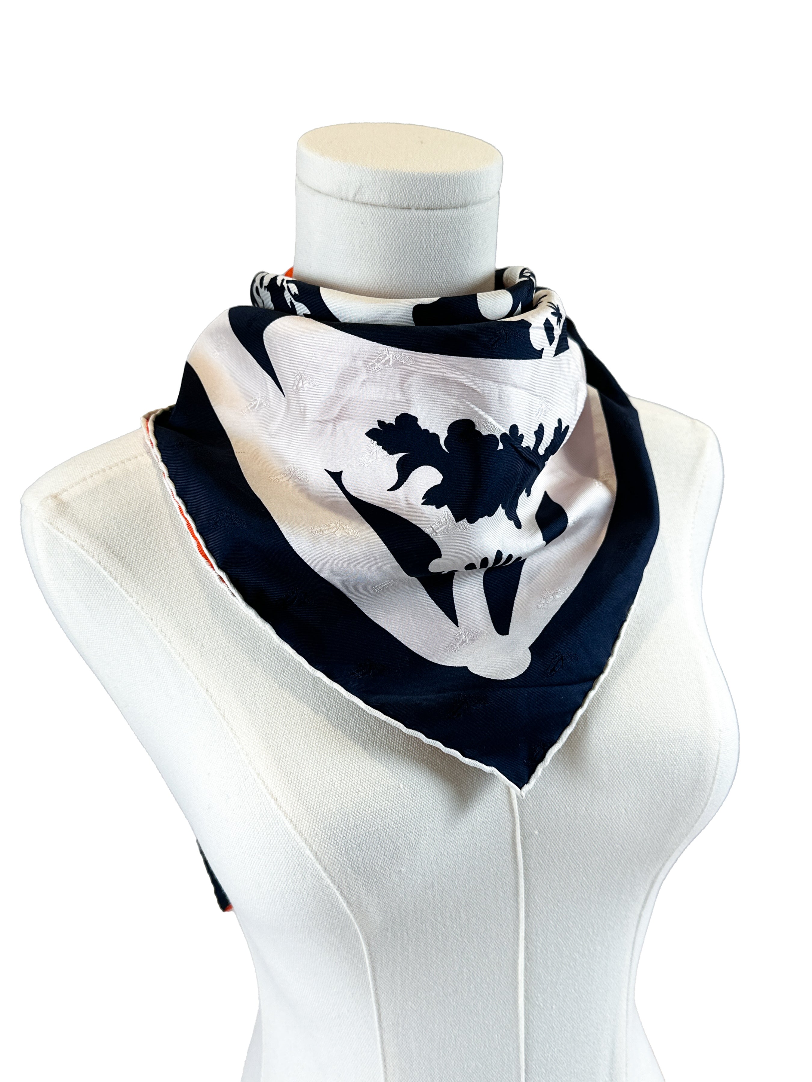 Hermès Etriers Tatouages Jacquard 90