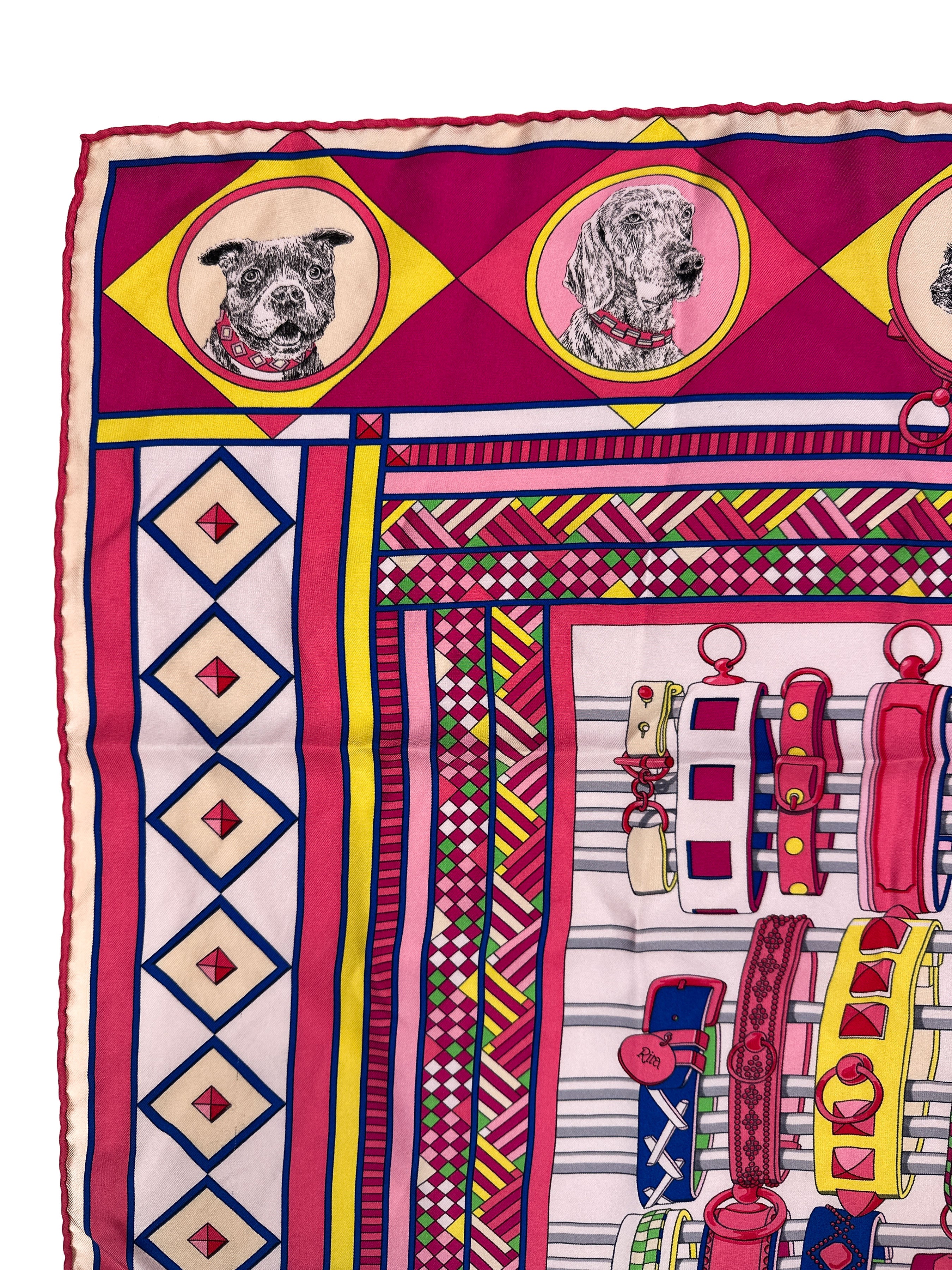 Hermès Colliers et Chiens Wash 90